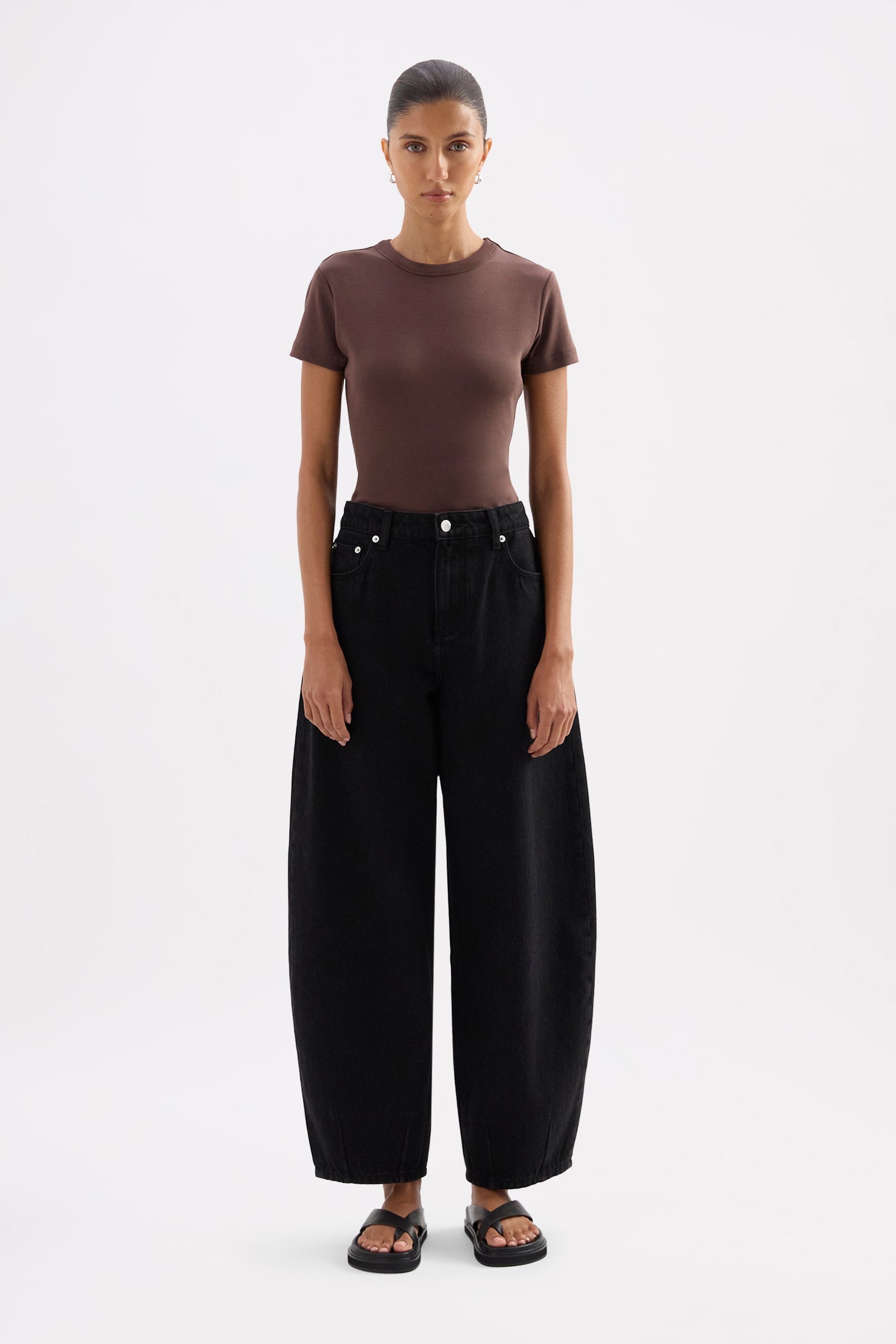 Organic Barrel Jean Vintage Black 