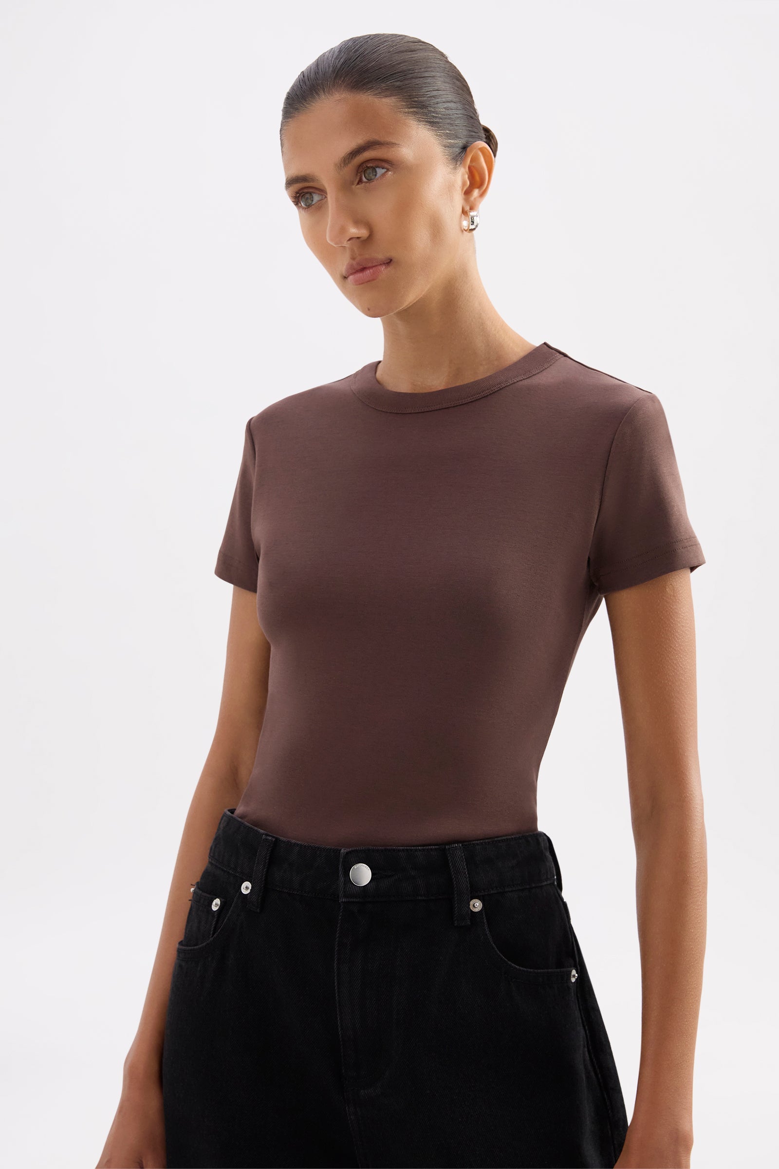Organic Baby Tee Chocolate 