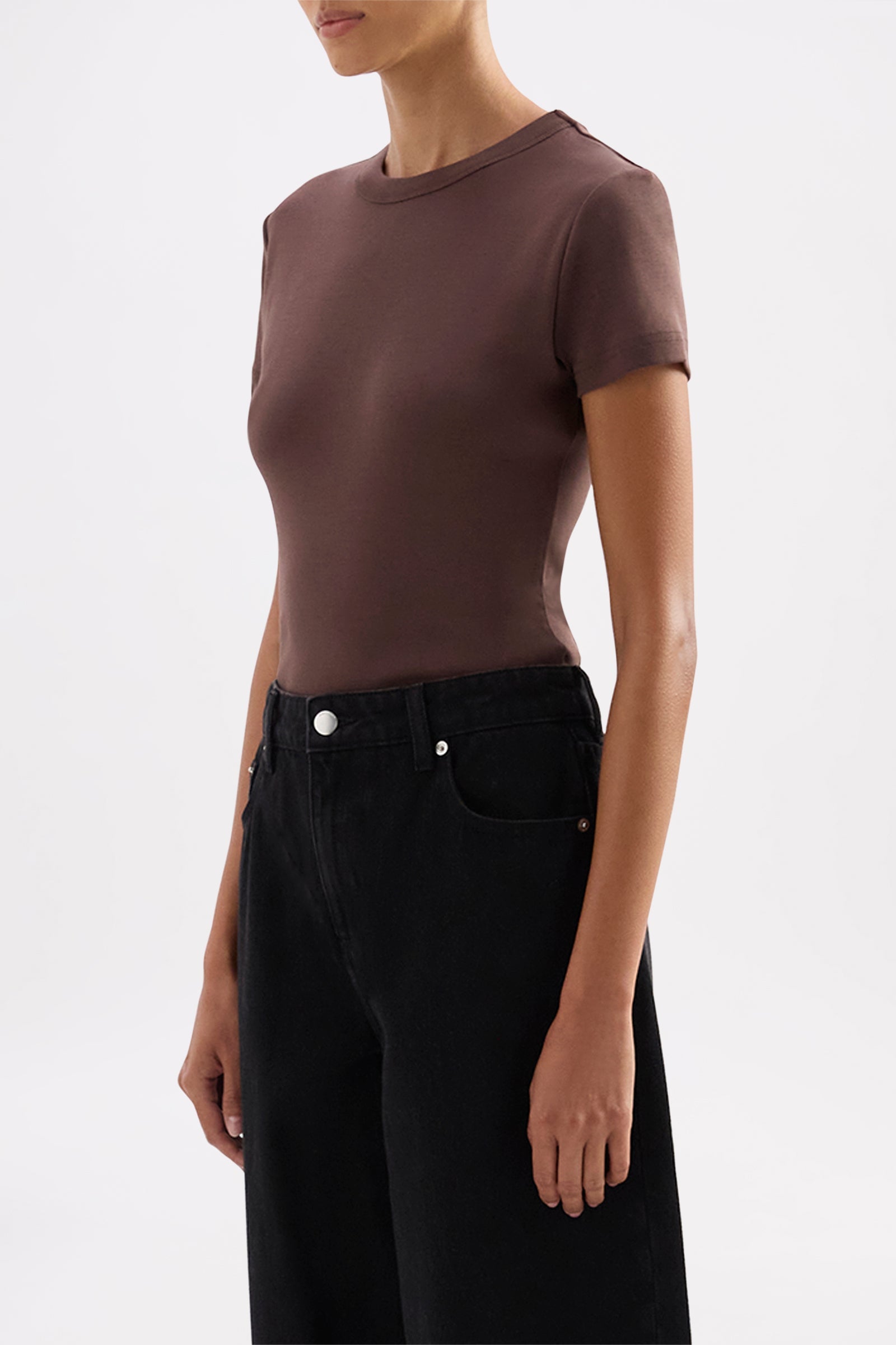 Organic Baby Tee Chocolate 