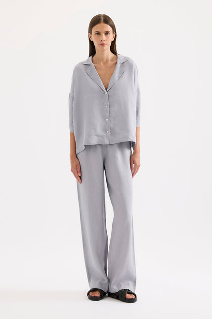 Lounge Linen Pant Storm 