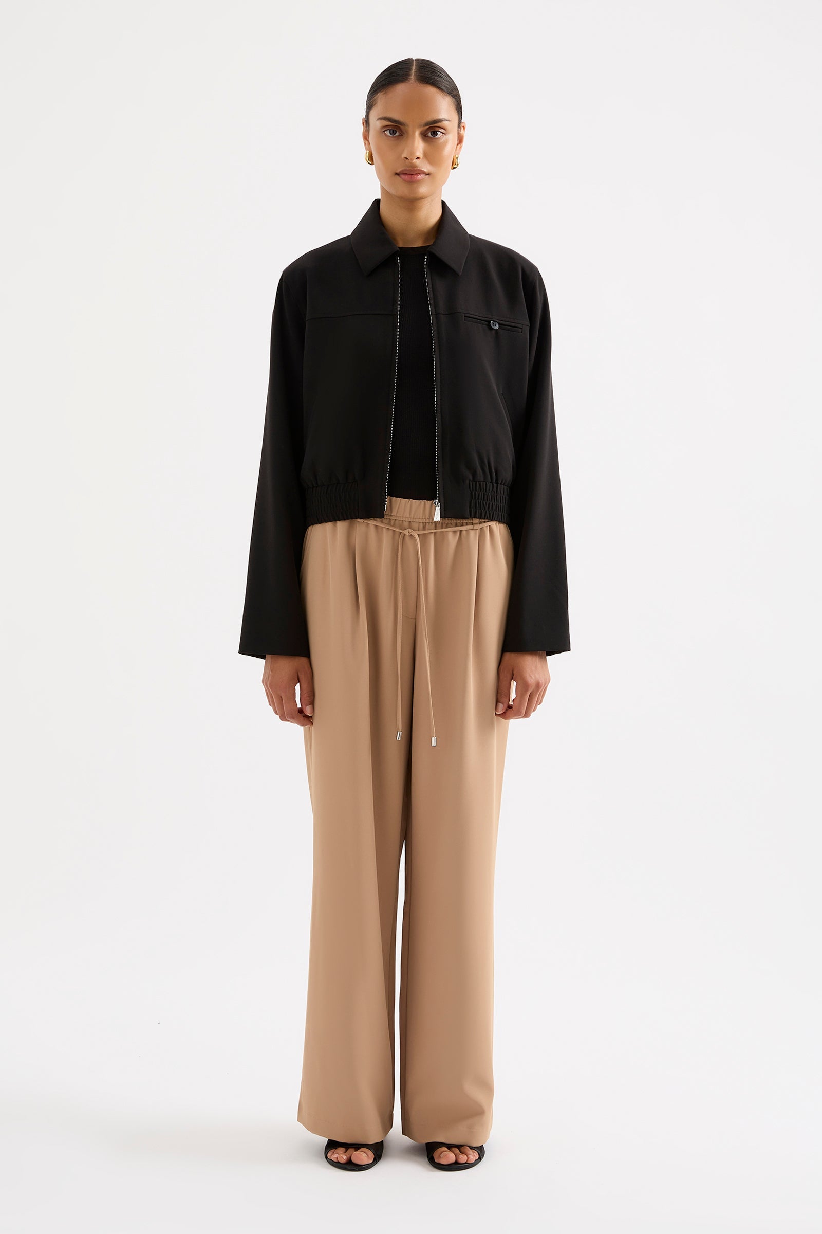 Bedford Cropped Jacket Black 