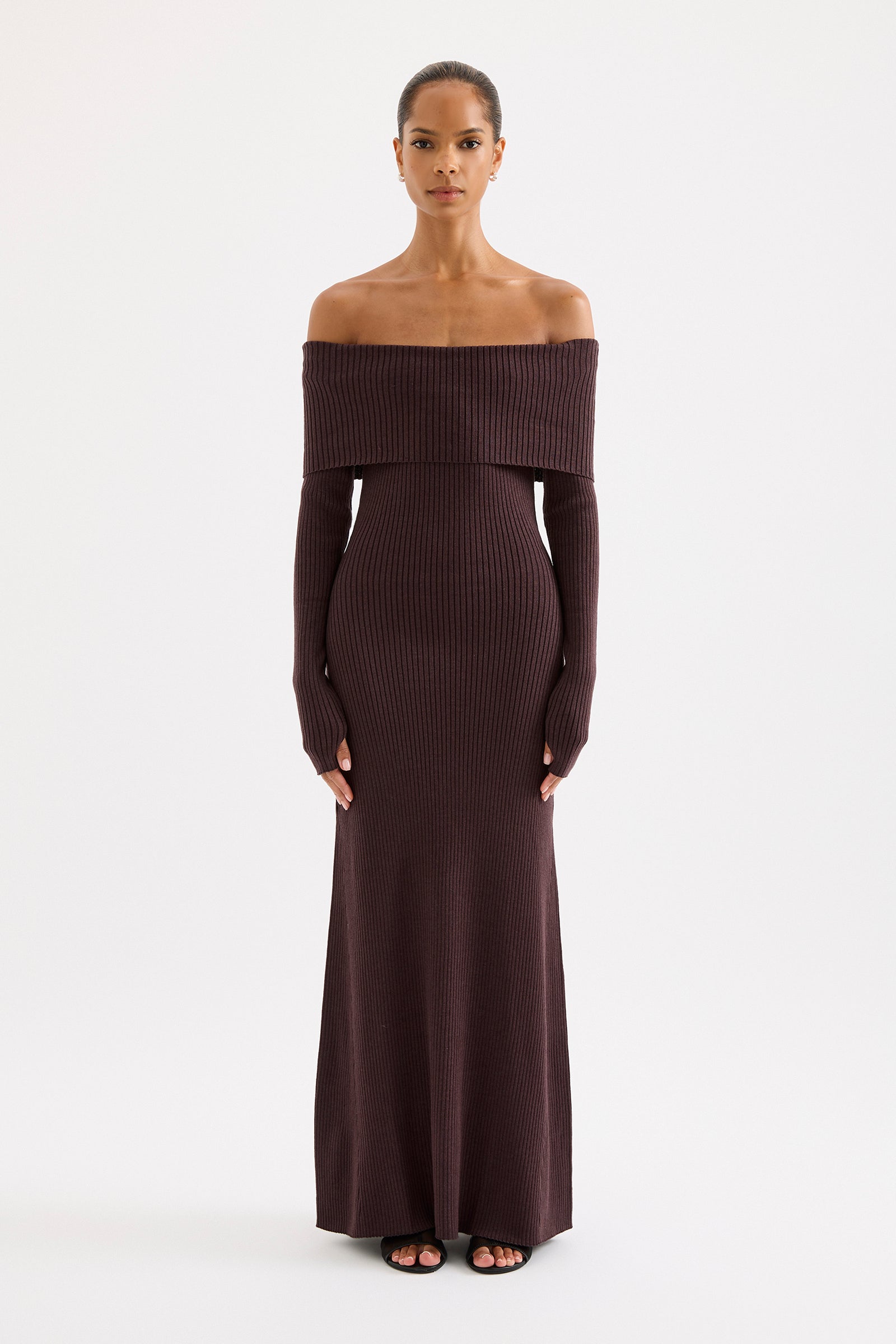 Krishna Knit Dress Bark 