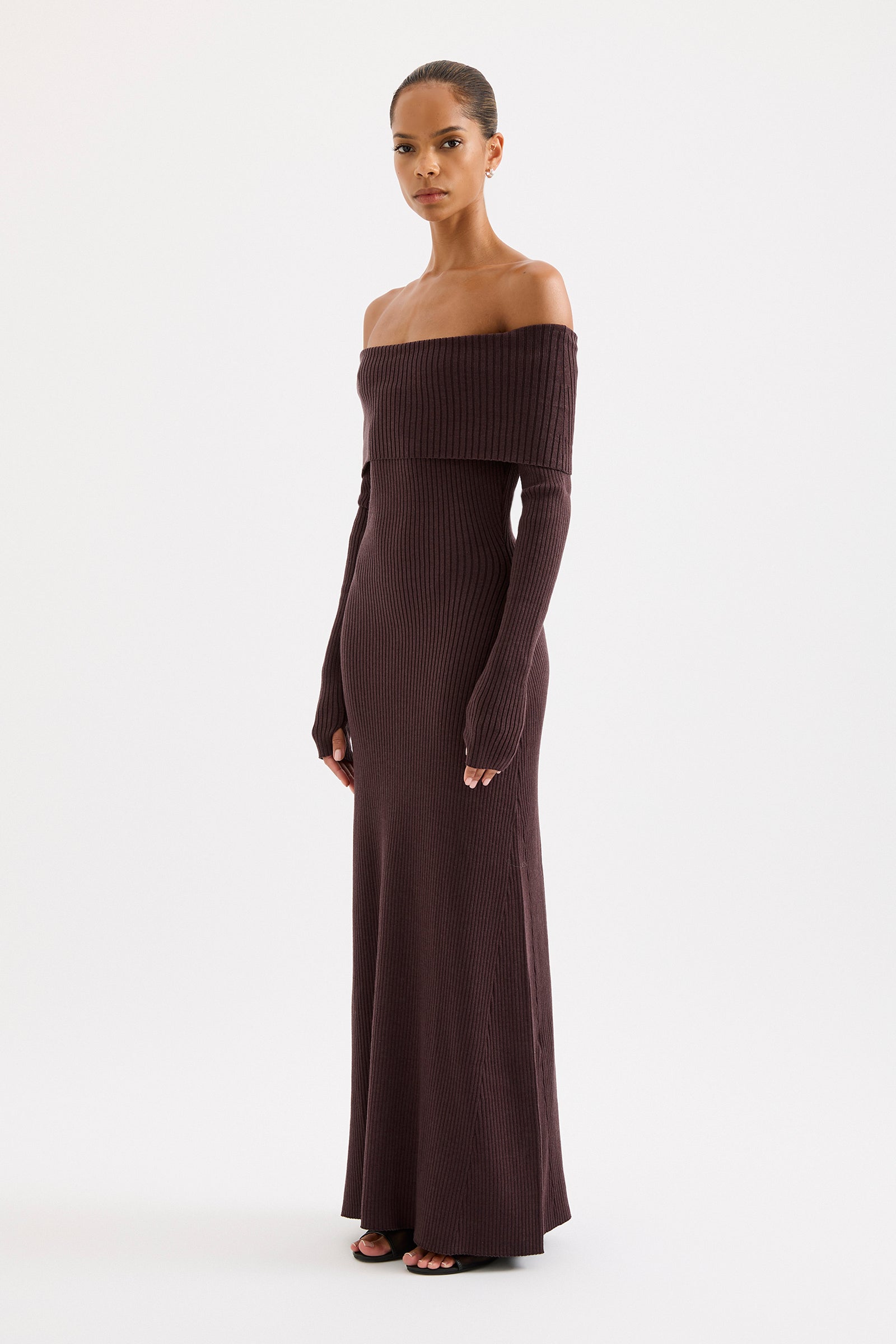 Krishna Knit Dress Bark 