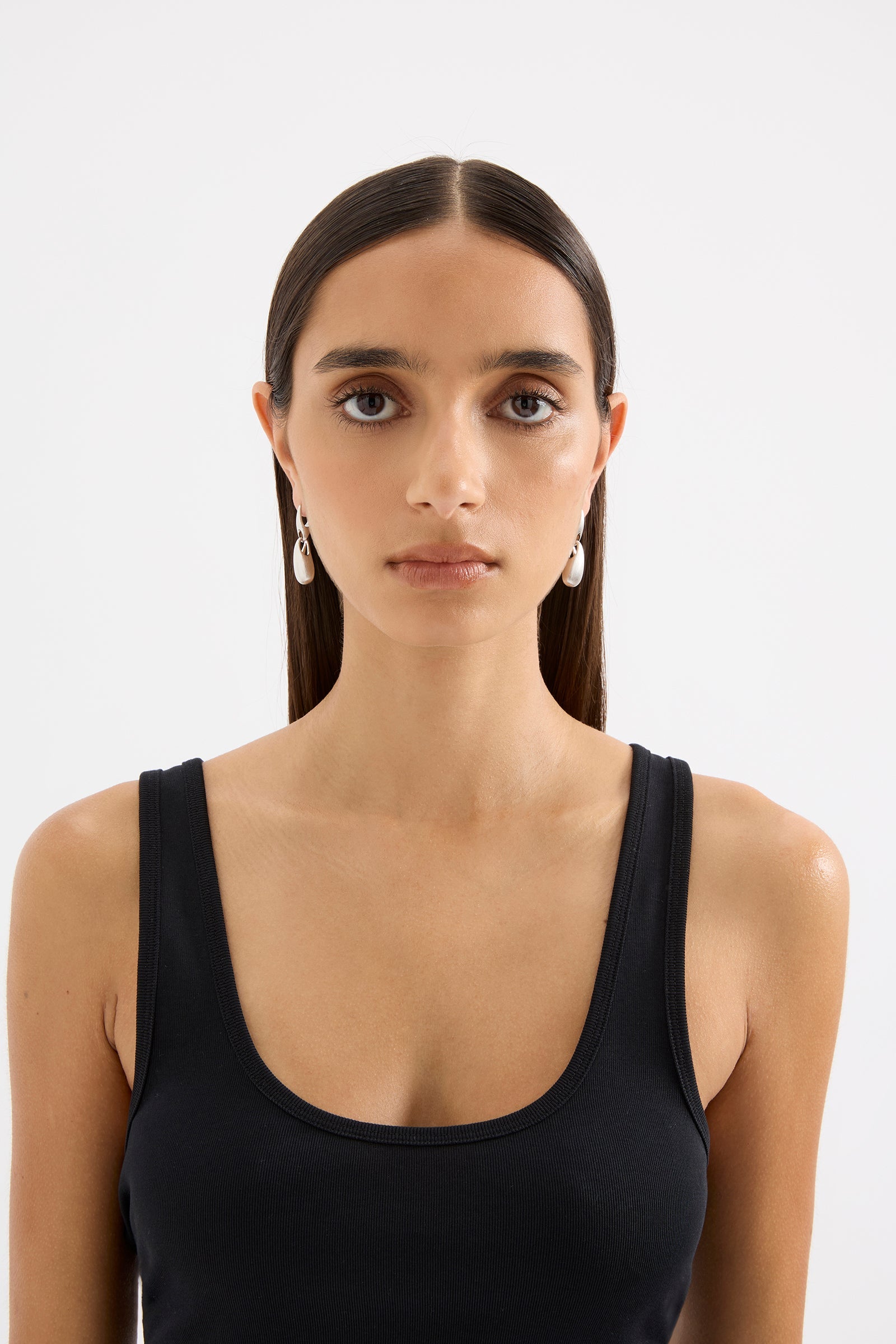 Valentine Drop Earrings Silver 