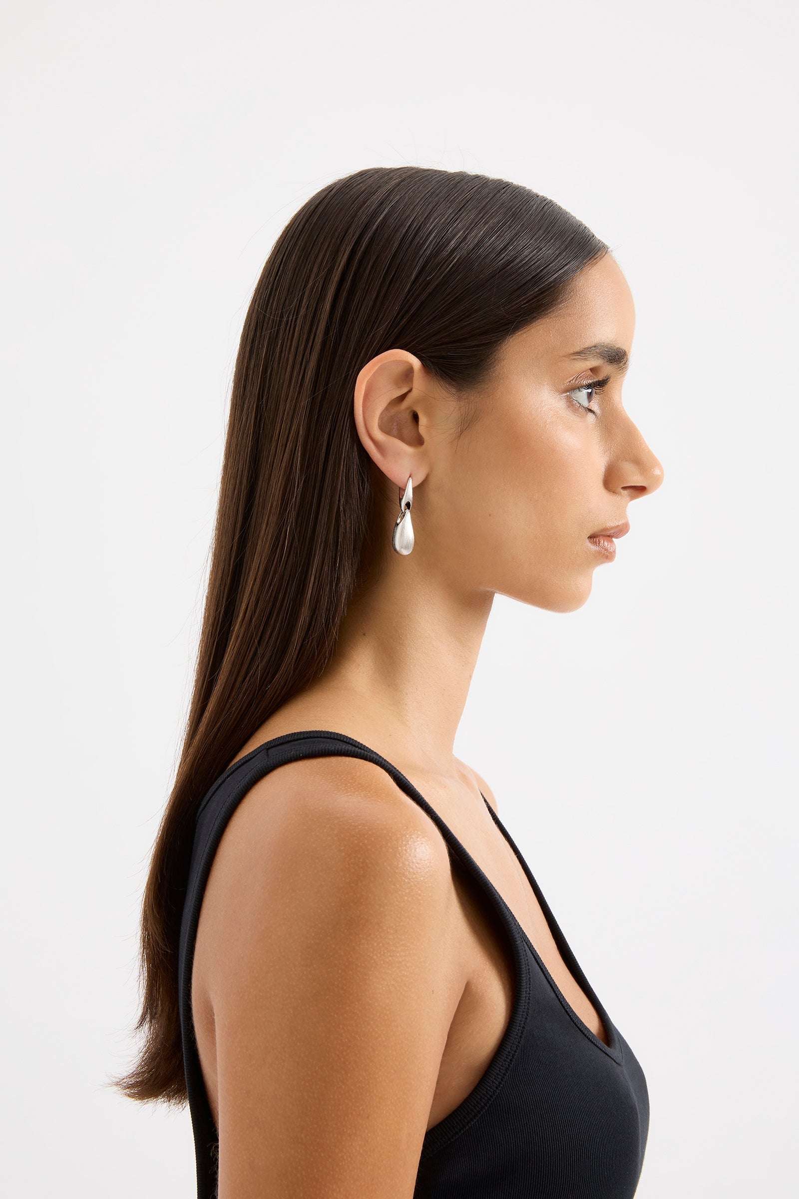 Valentine Drop Earrings Silver 