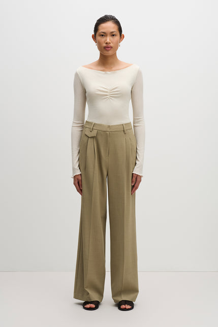 Audrey Tailored Pant Moss 