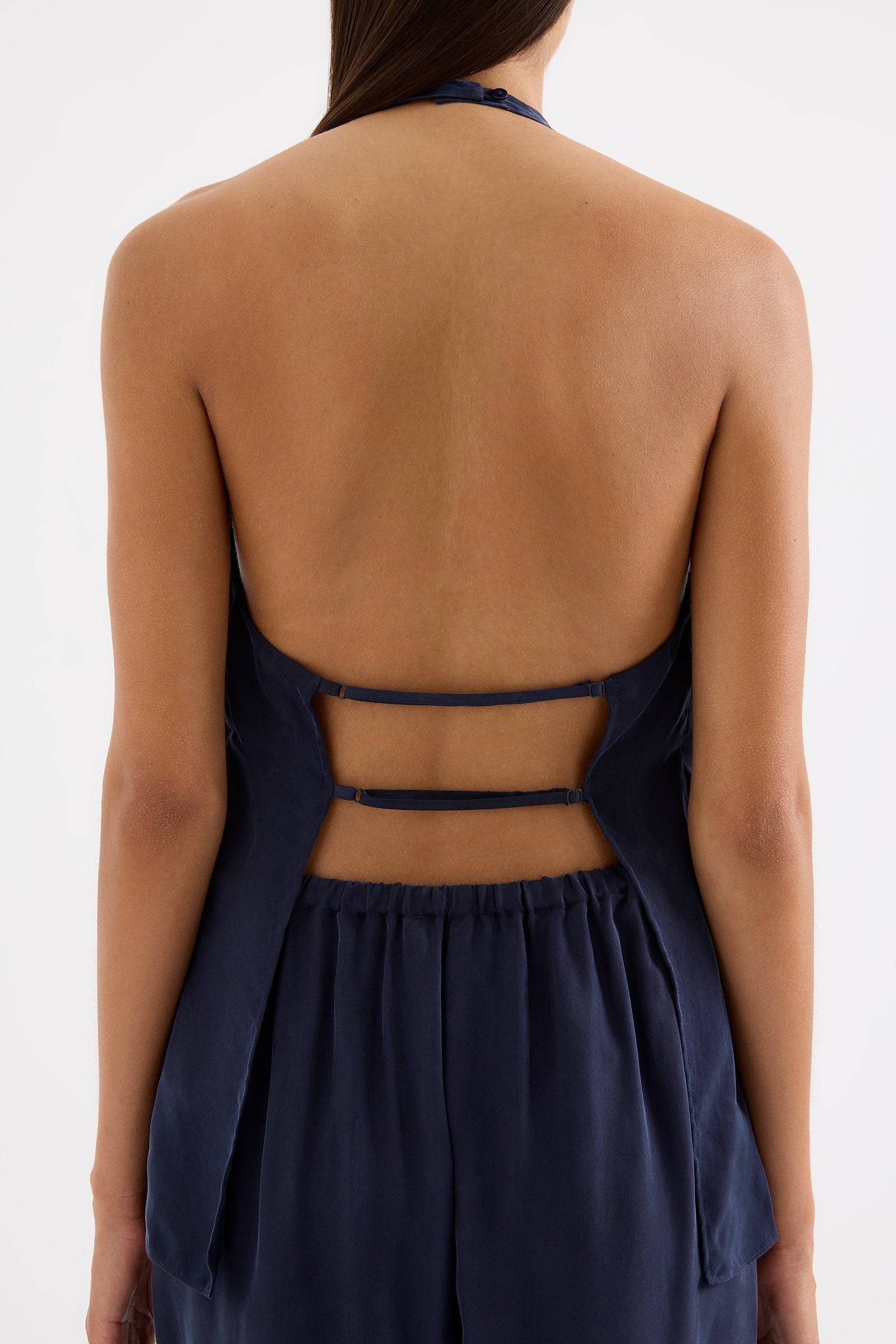 Linnea Cupro Top Ink 