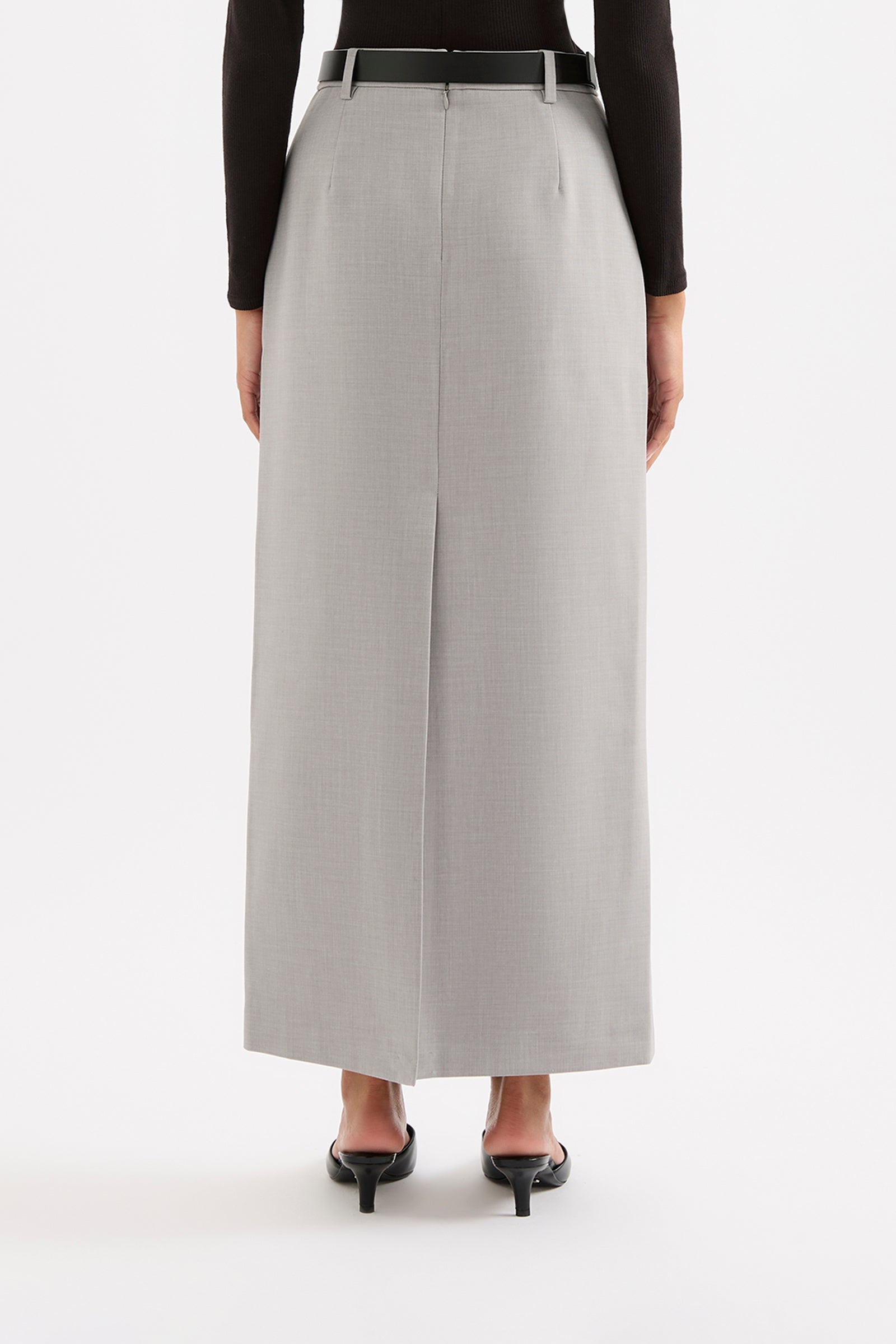 Elena Maxi Skirt Heather Grey 