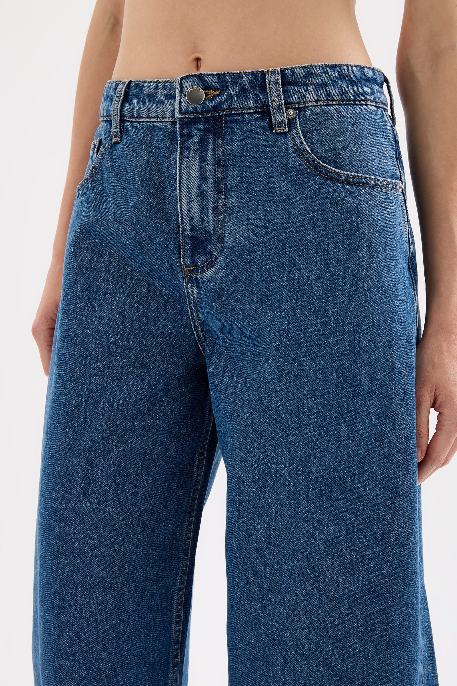 Organic Barrel Jean Royal Blue 