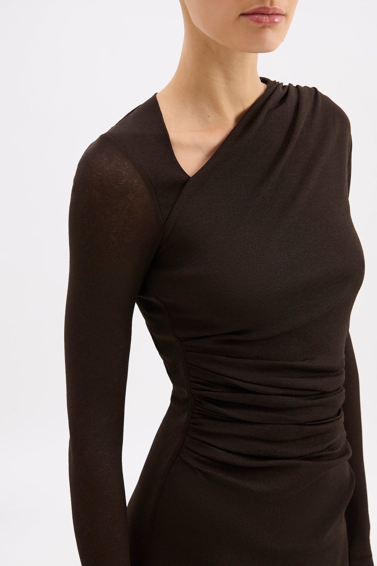Marti Mesh Maxi Dress Espresso 