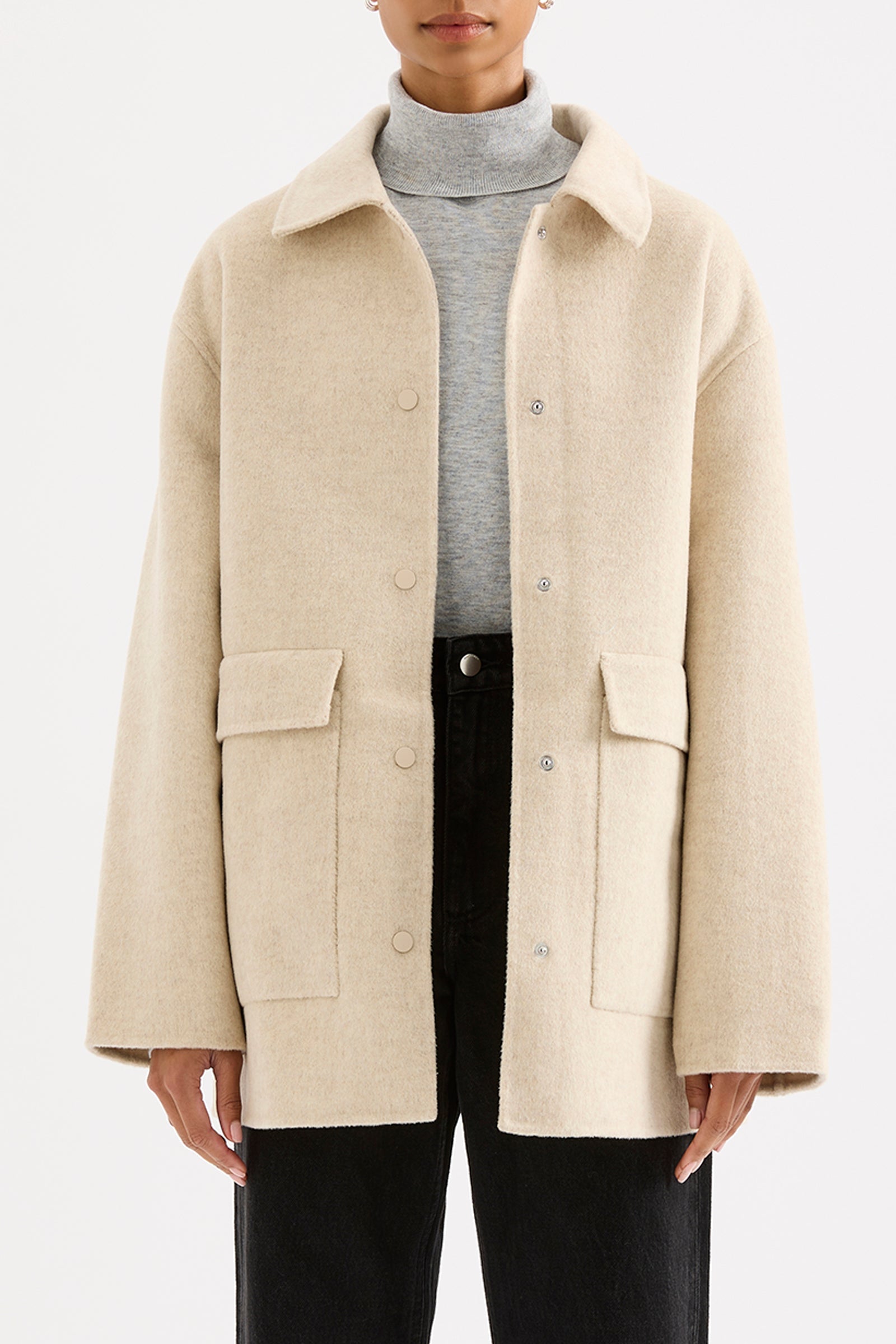 Levi Wool Coat Oat 