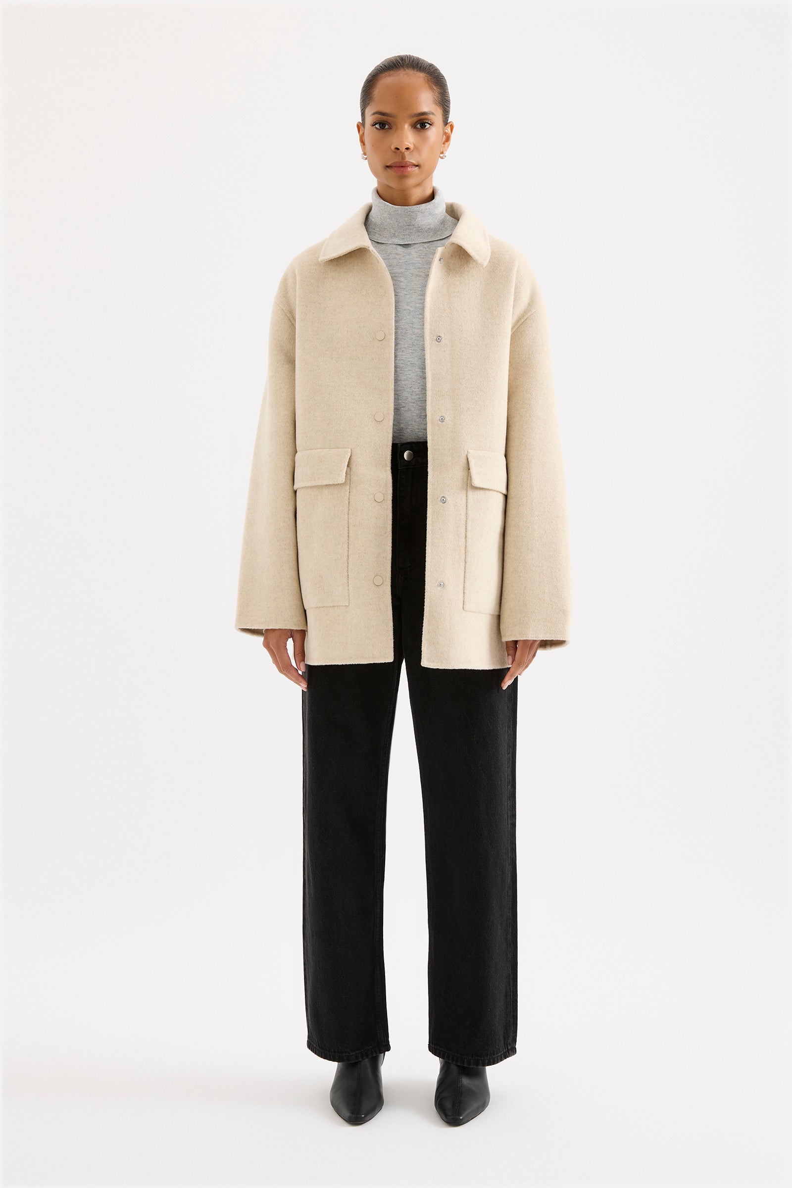 Levi Wool Coat Oat 