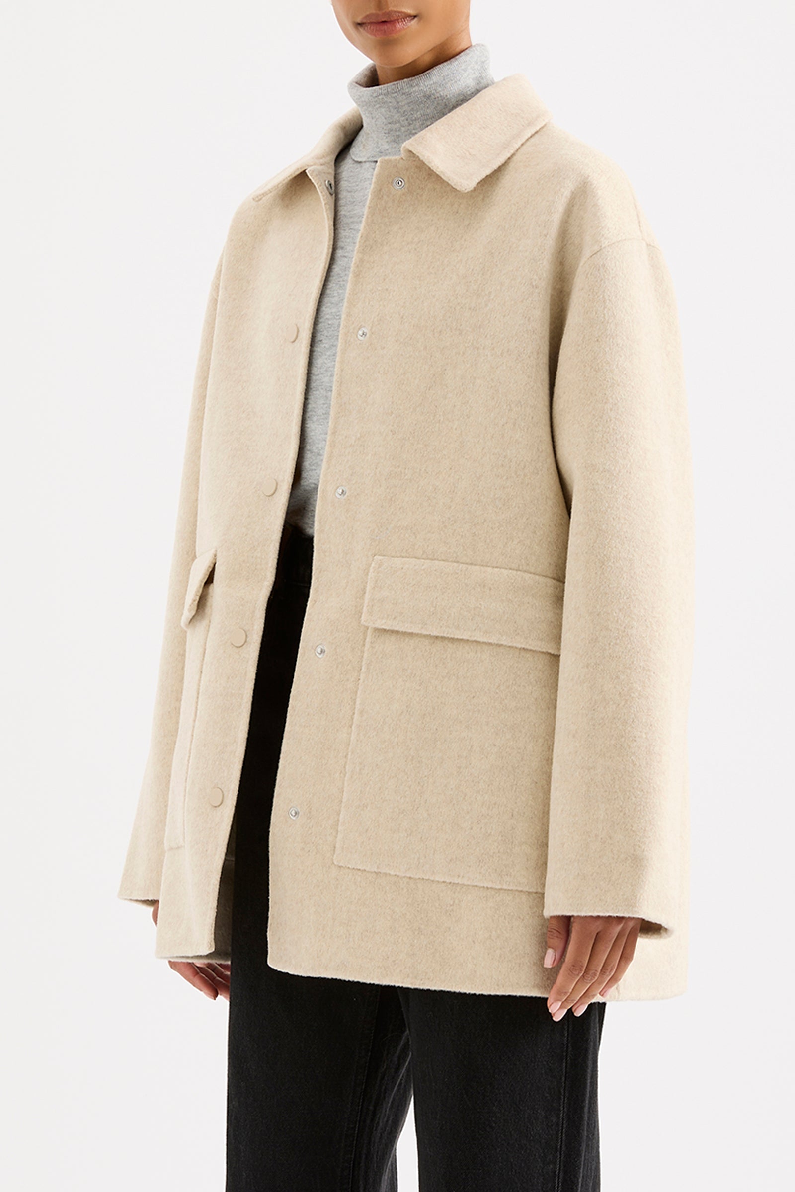 Levi Wool Coat Oat 