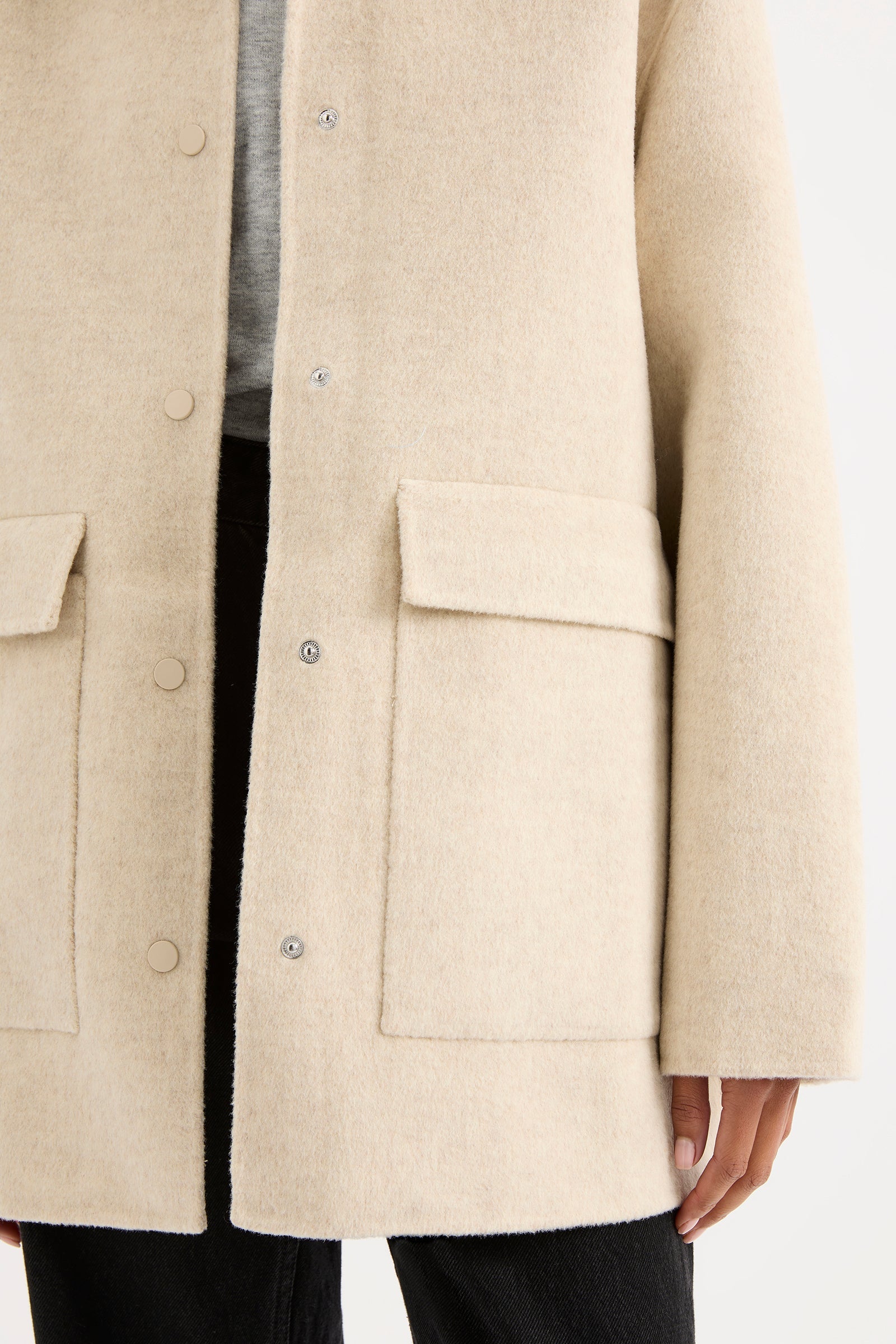 Levi Wool Coat Oat 