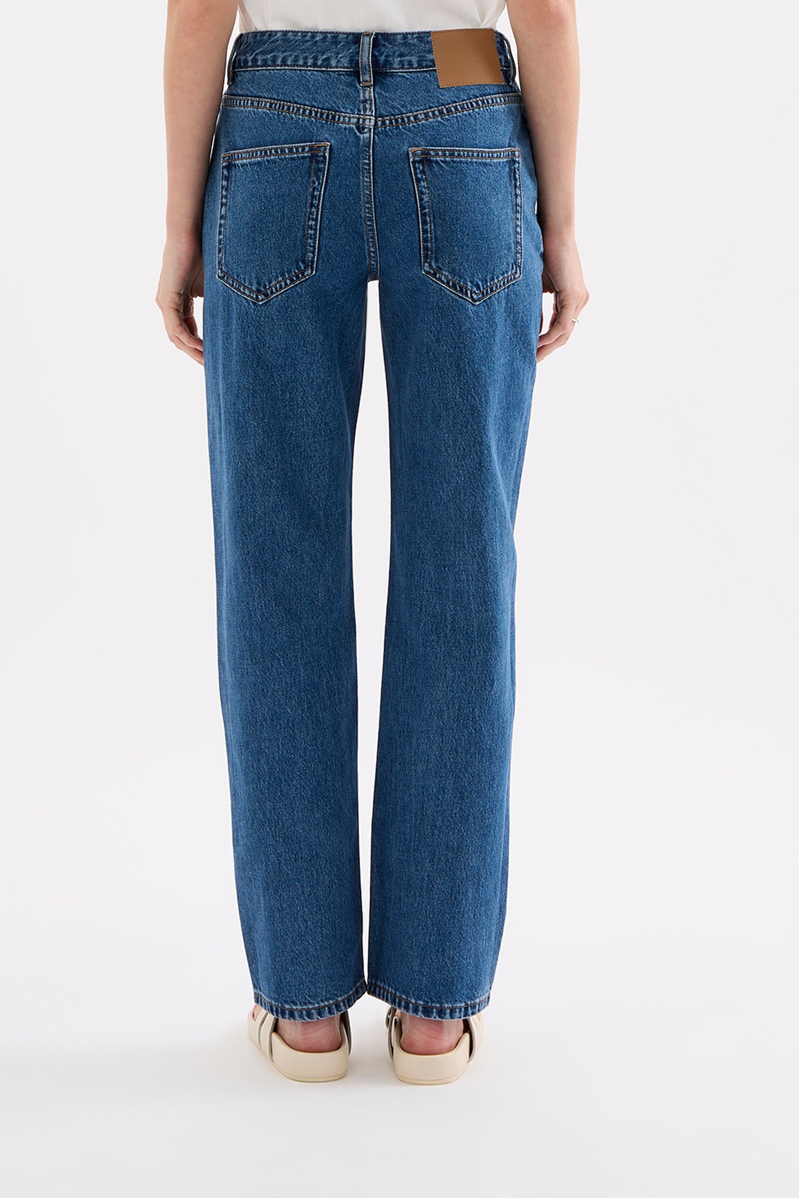 Organic Straight Leg Jean Royal Blue 