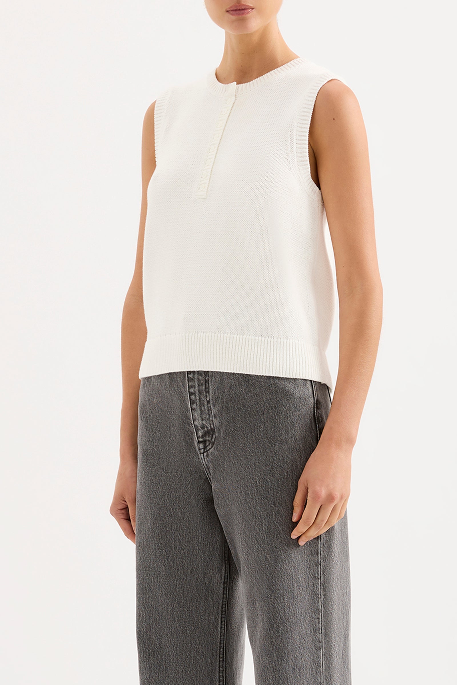 Marie Knit Top Salt 