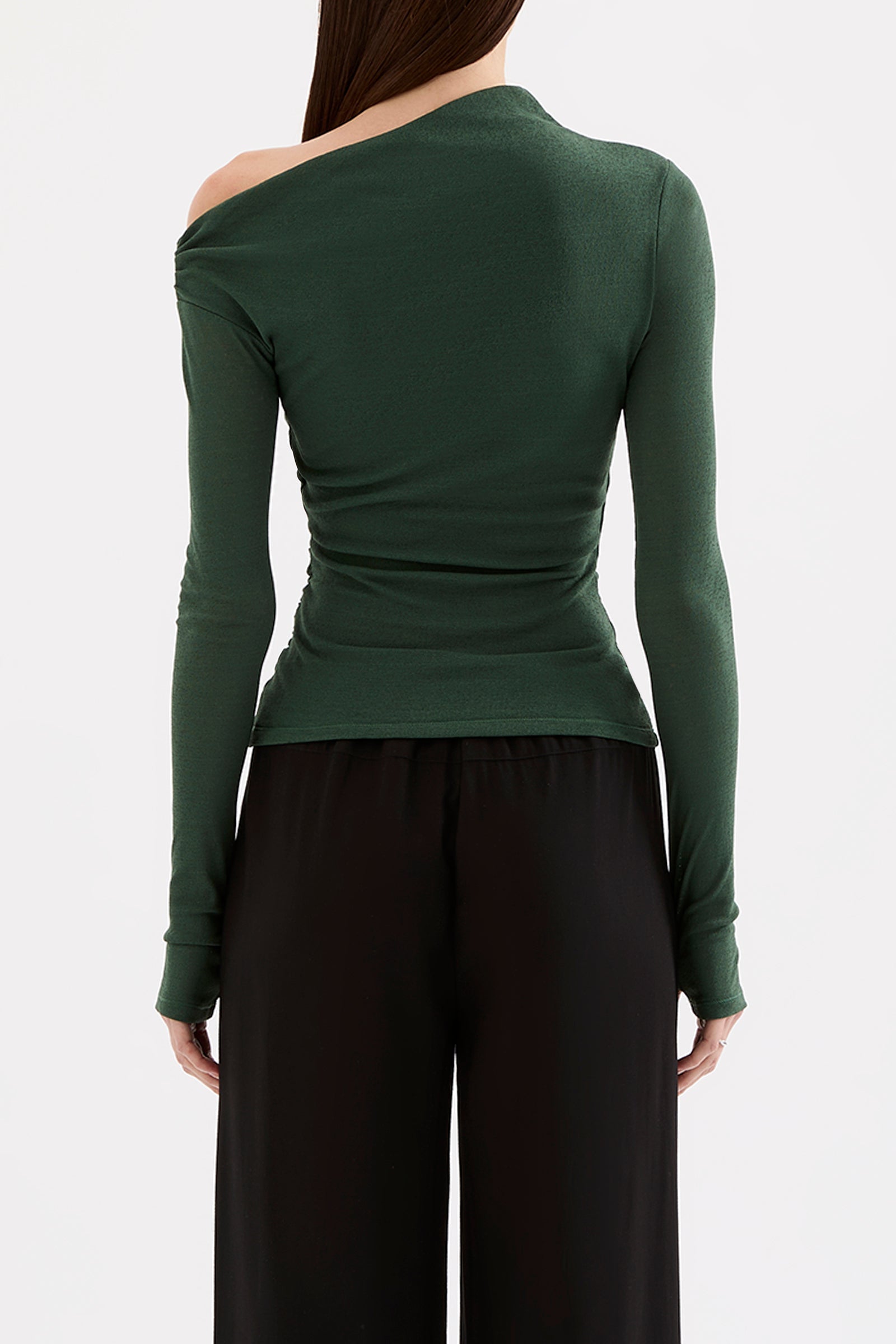 Rue Mesh Ls Top Emerald 