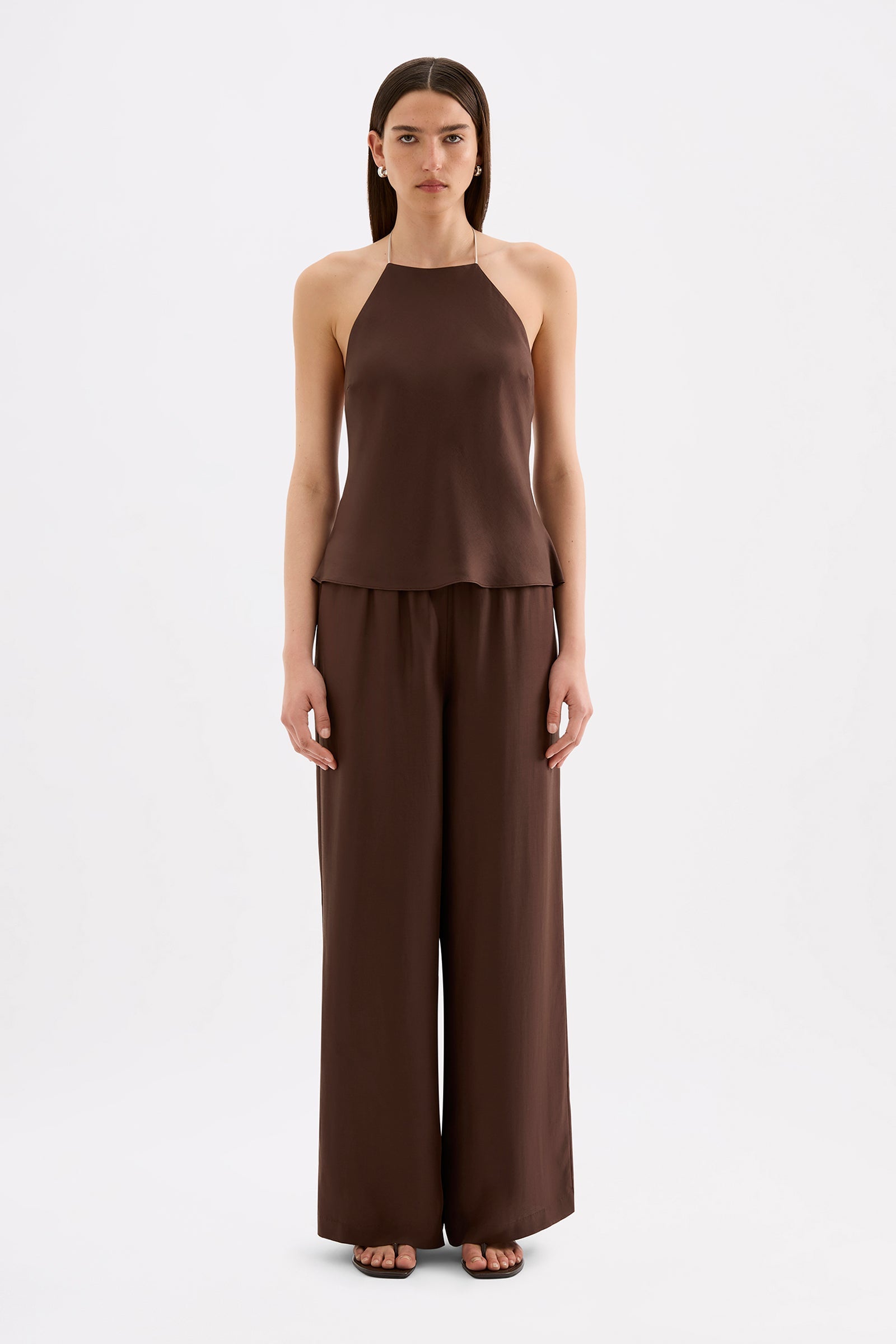 Tilly Tencel Pant Chocolate 