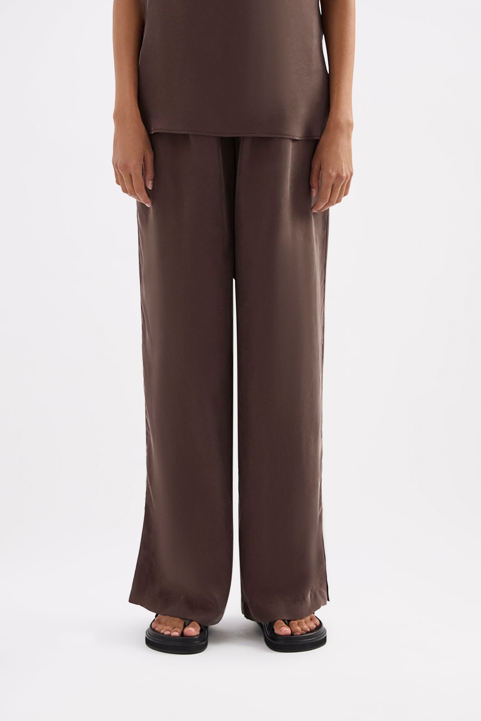 Dara Cupro Pant Chocolate 