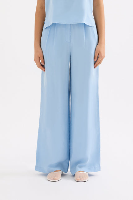 Lea Cupro Pant Lake Blue 