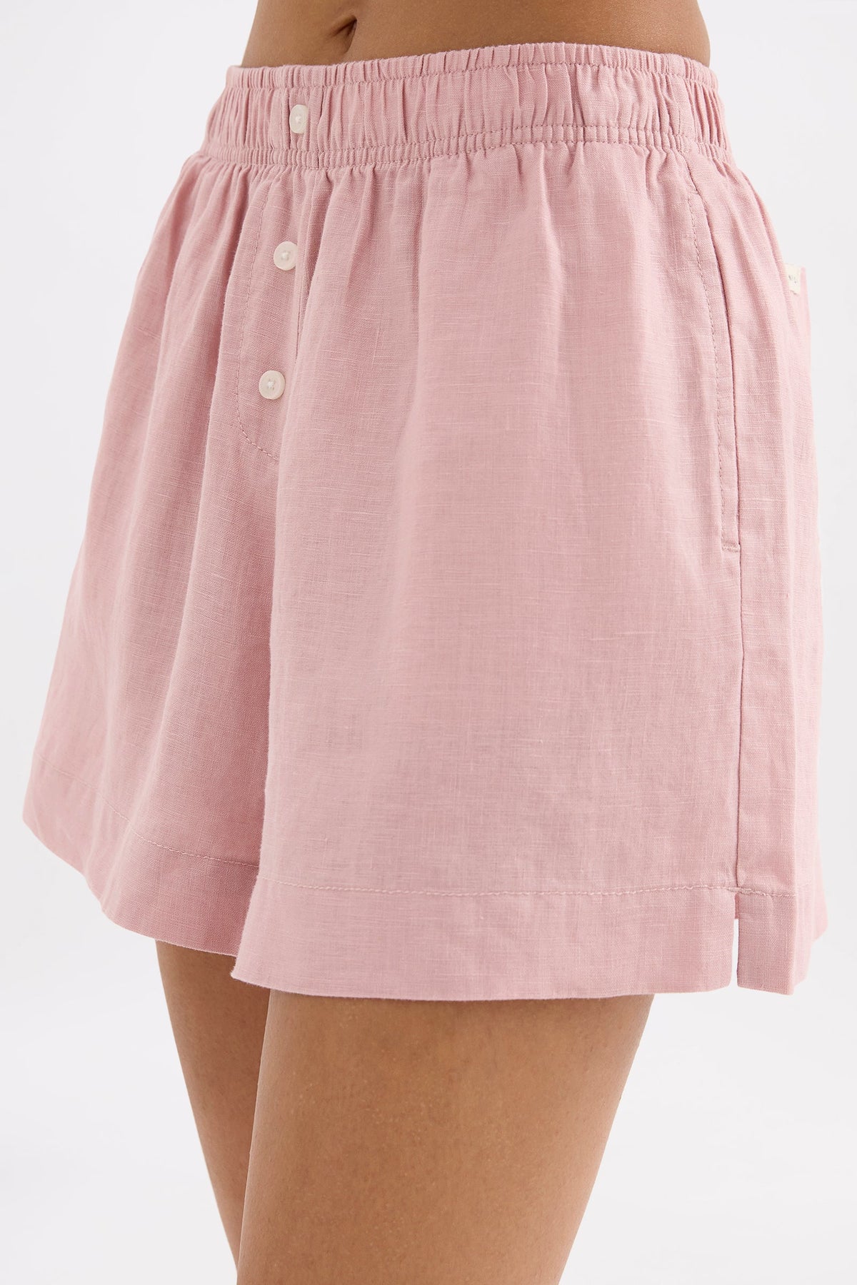 Lounge Linen Short Blush 