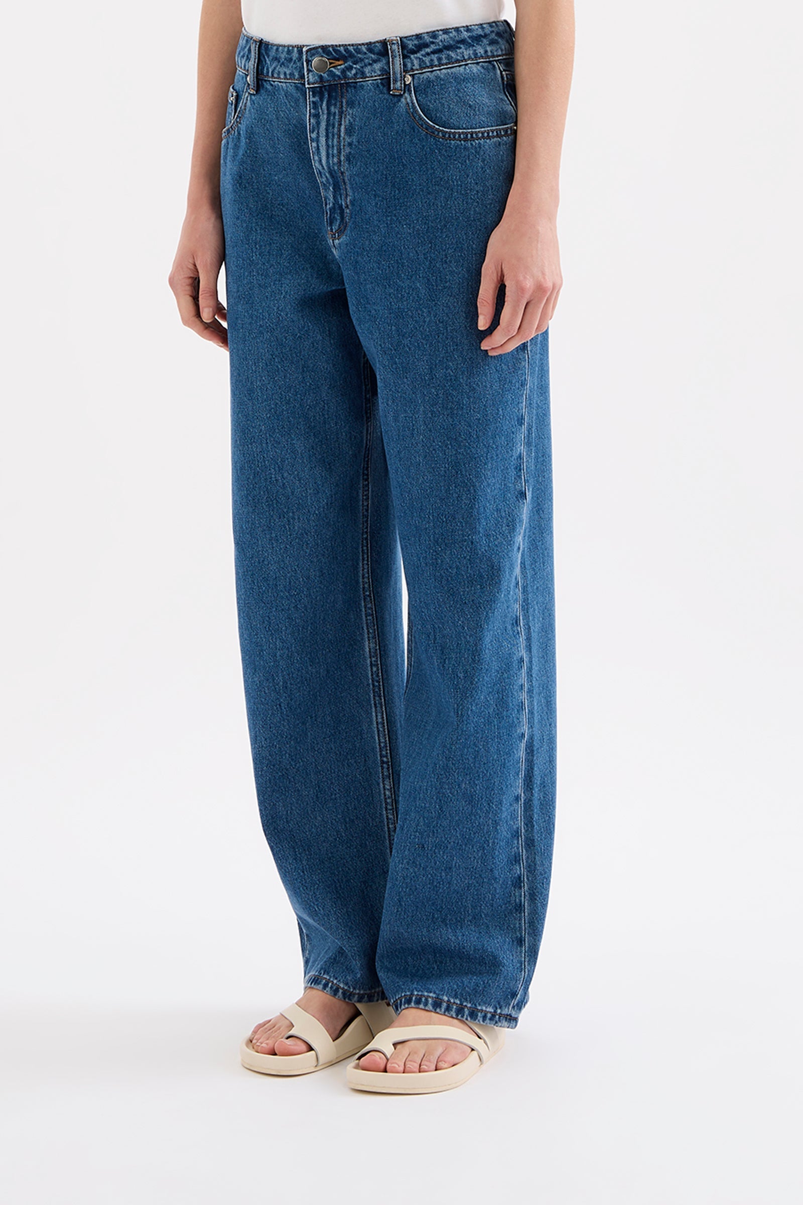 Organic Baggy Jean Royal Blue 