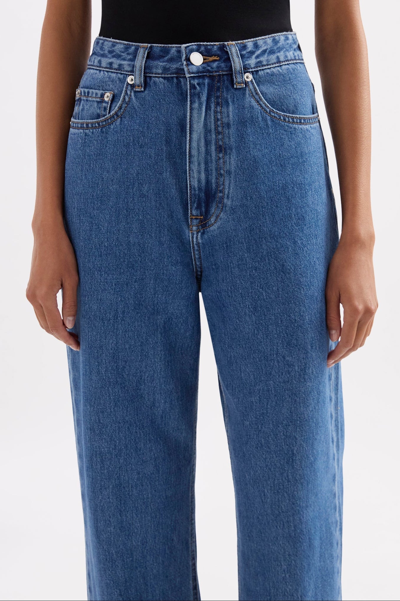 Organic Relaxed Leg Jean Royal Blue 