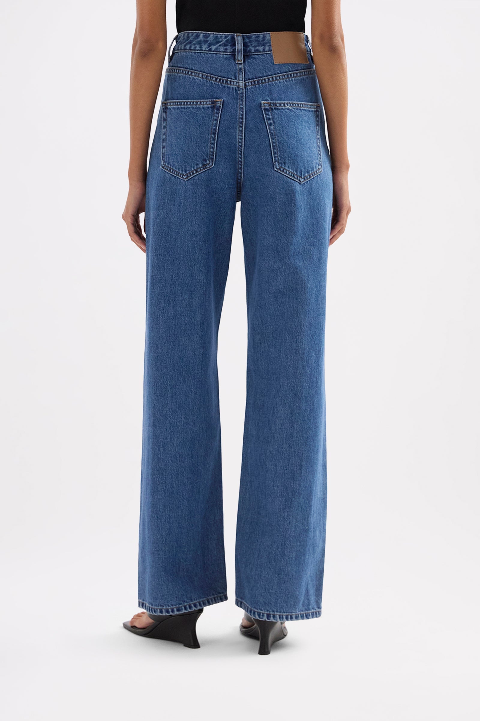 Organic Relaxed Leg Jean Royal Blue 