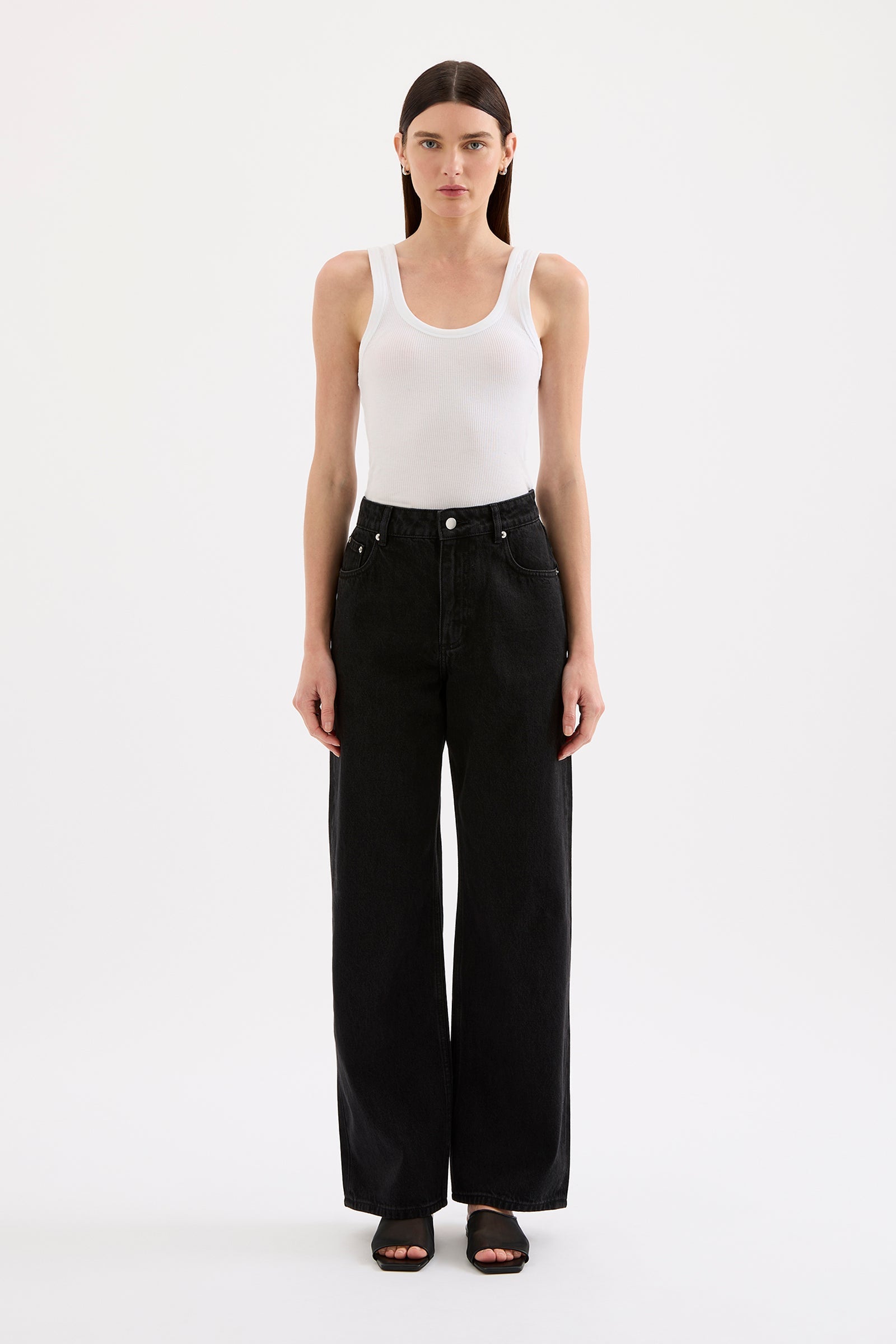 Organic Baggy Jean Vintage Black 