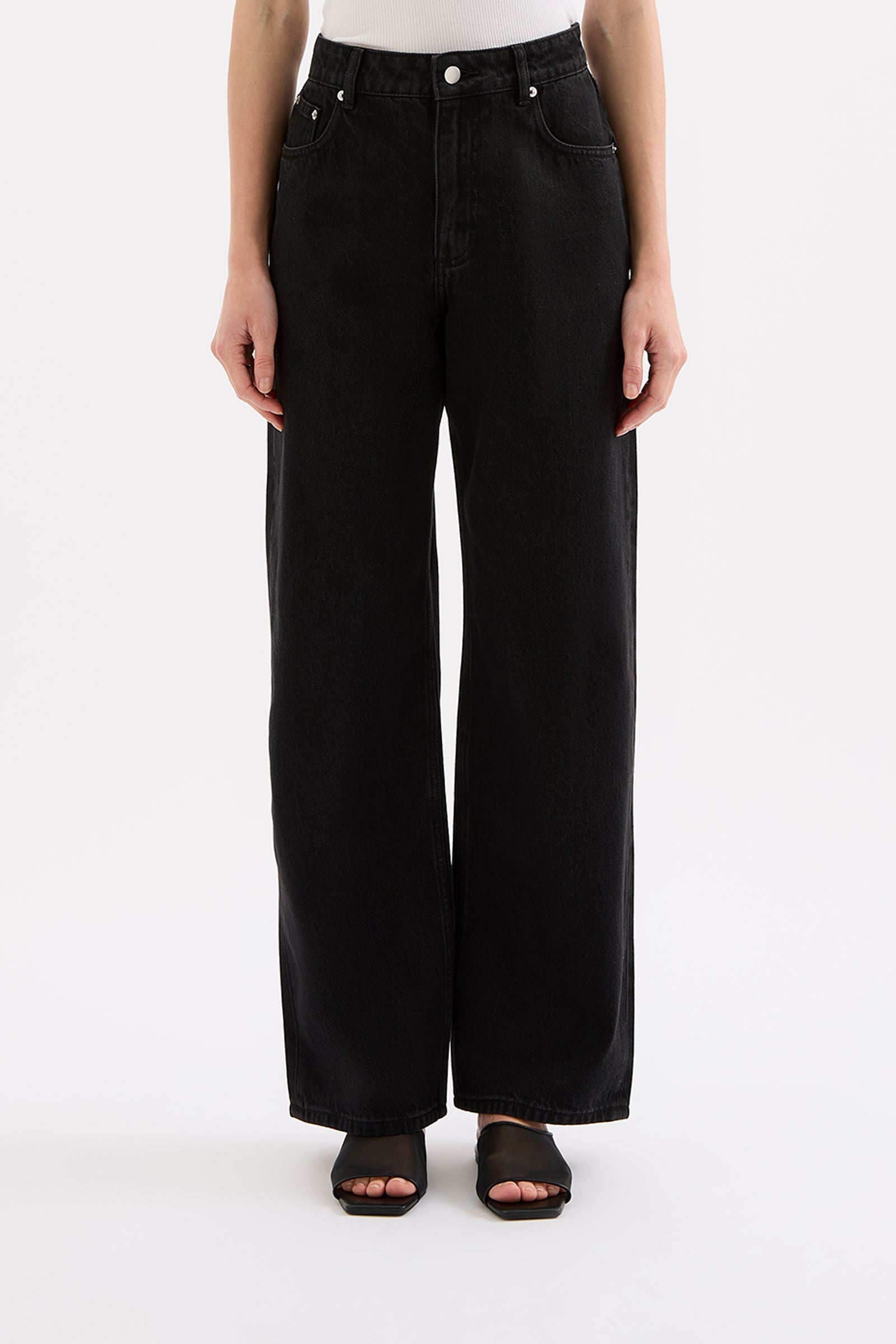 Organic Baggy Jean Vintage Black 
