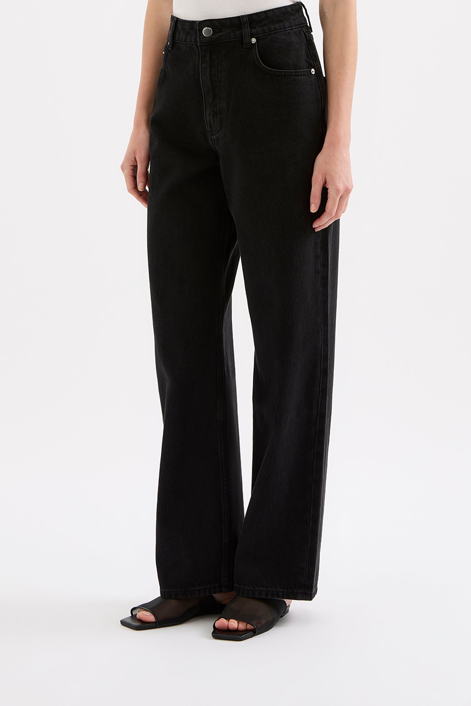 Organic Baggy Jean Vintage Black 