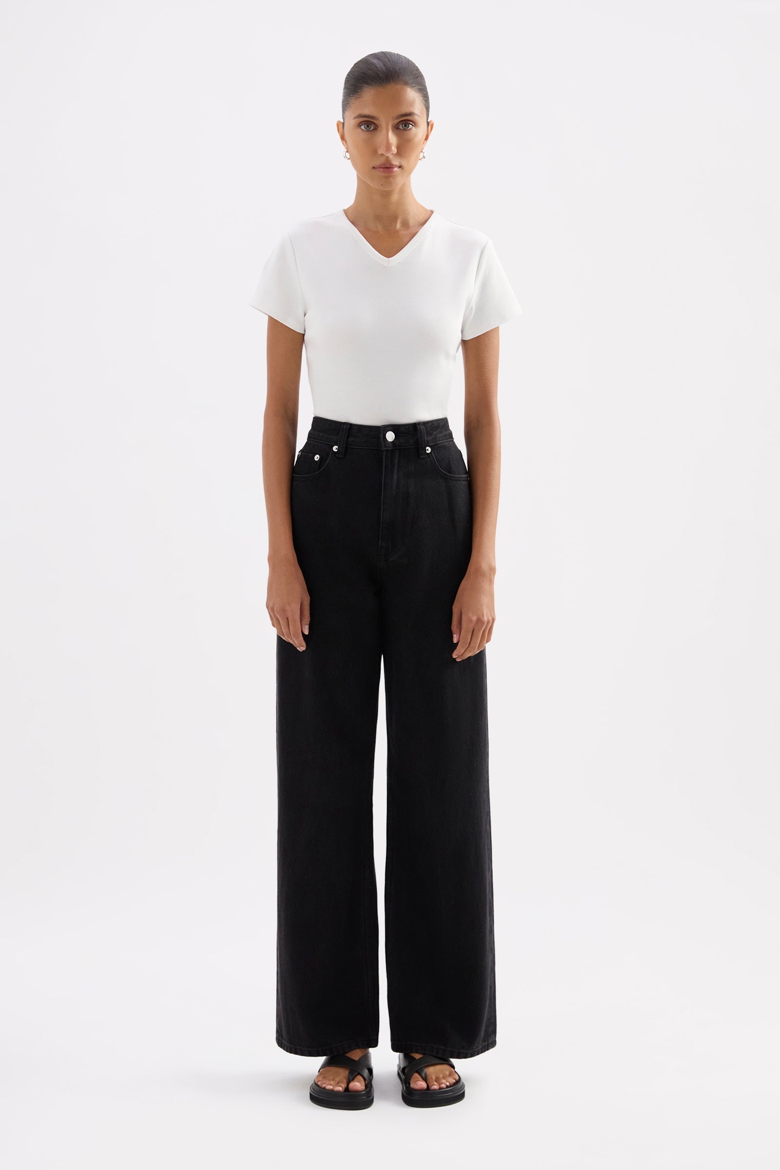 Organic Relaxed Leg Jean Vintage Black 