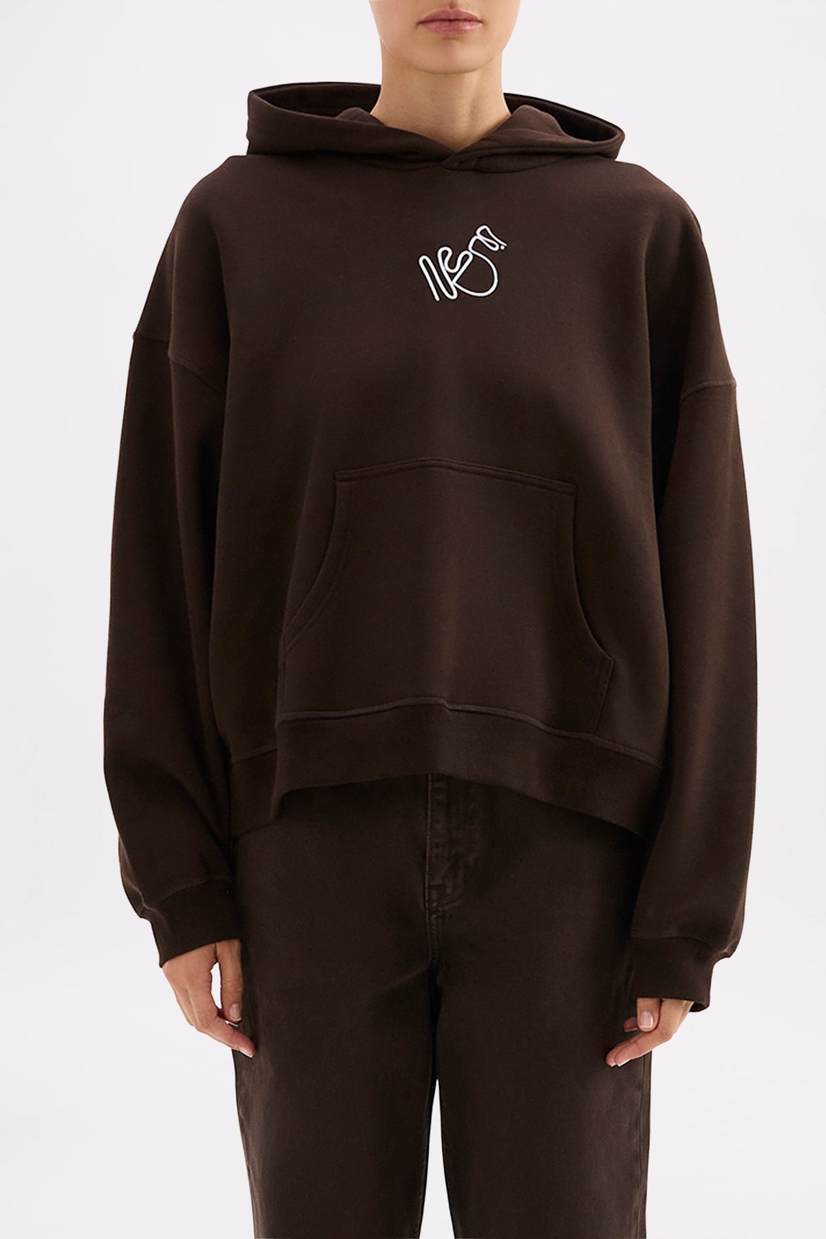 Nude Signature Hoodie Espresso 