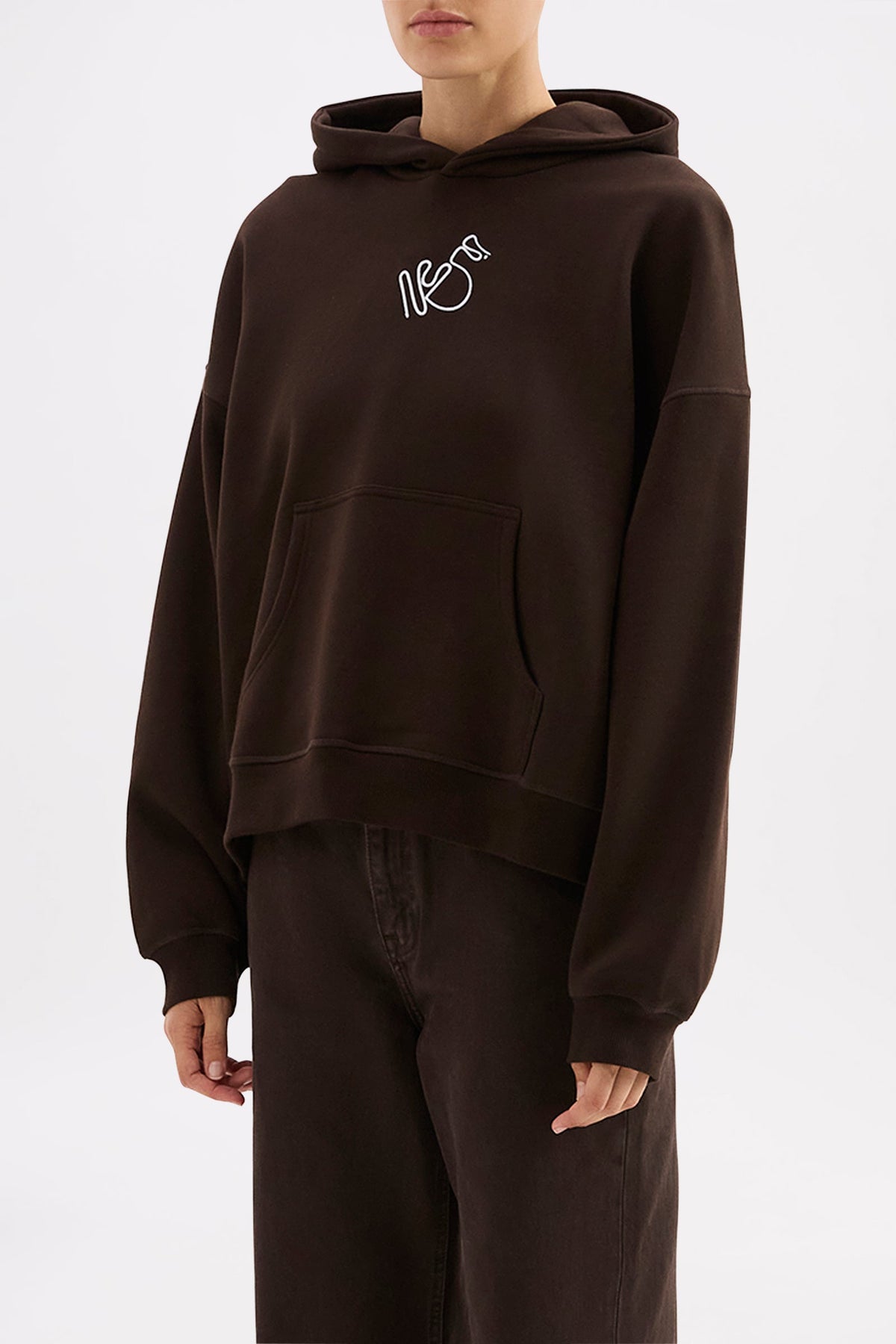 Nude Signature Hoodie Espresso 