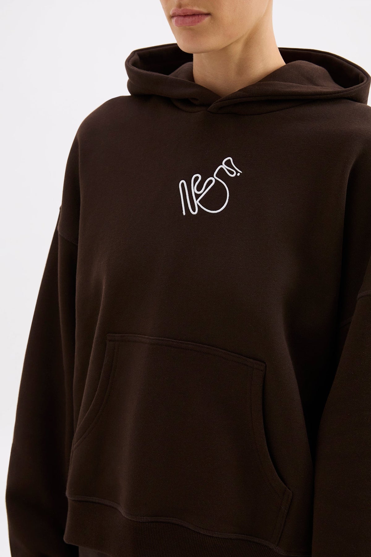 Nude Signature Hoodie Espresso 