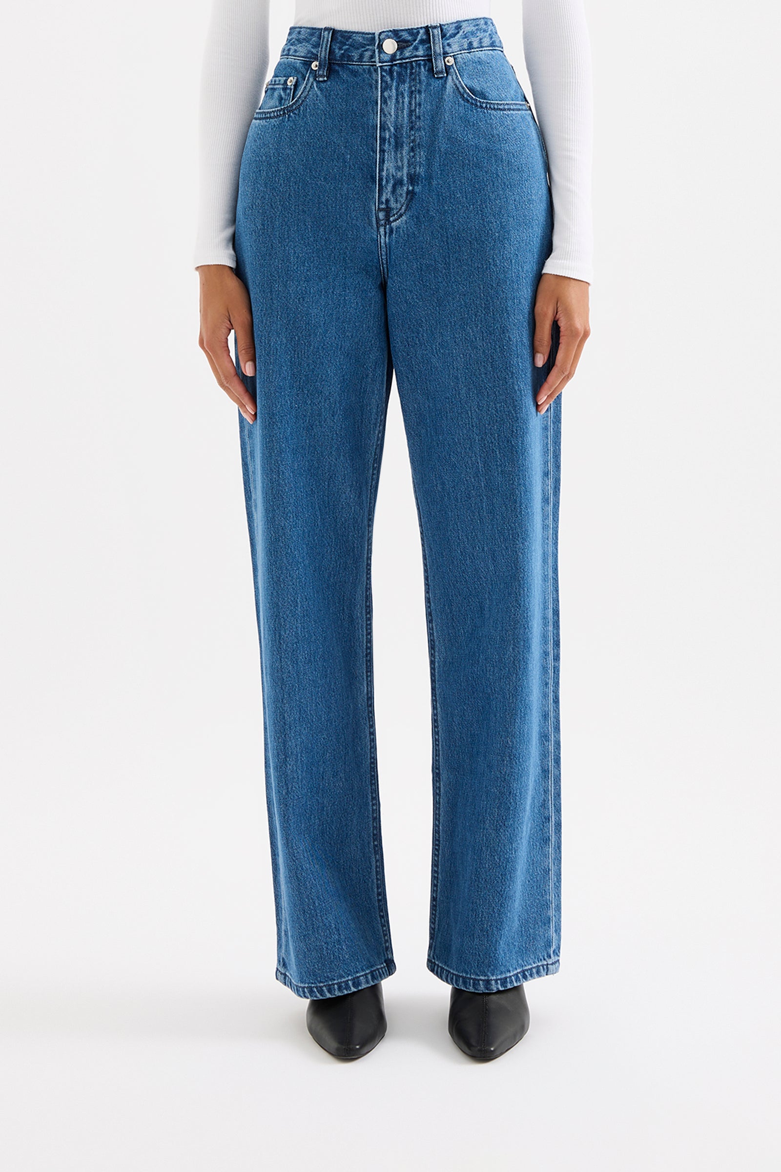 Organic Relaxed Leg Jean Fresh Blue 