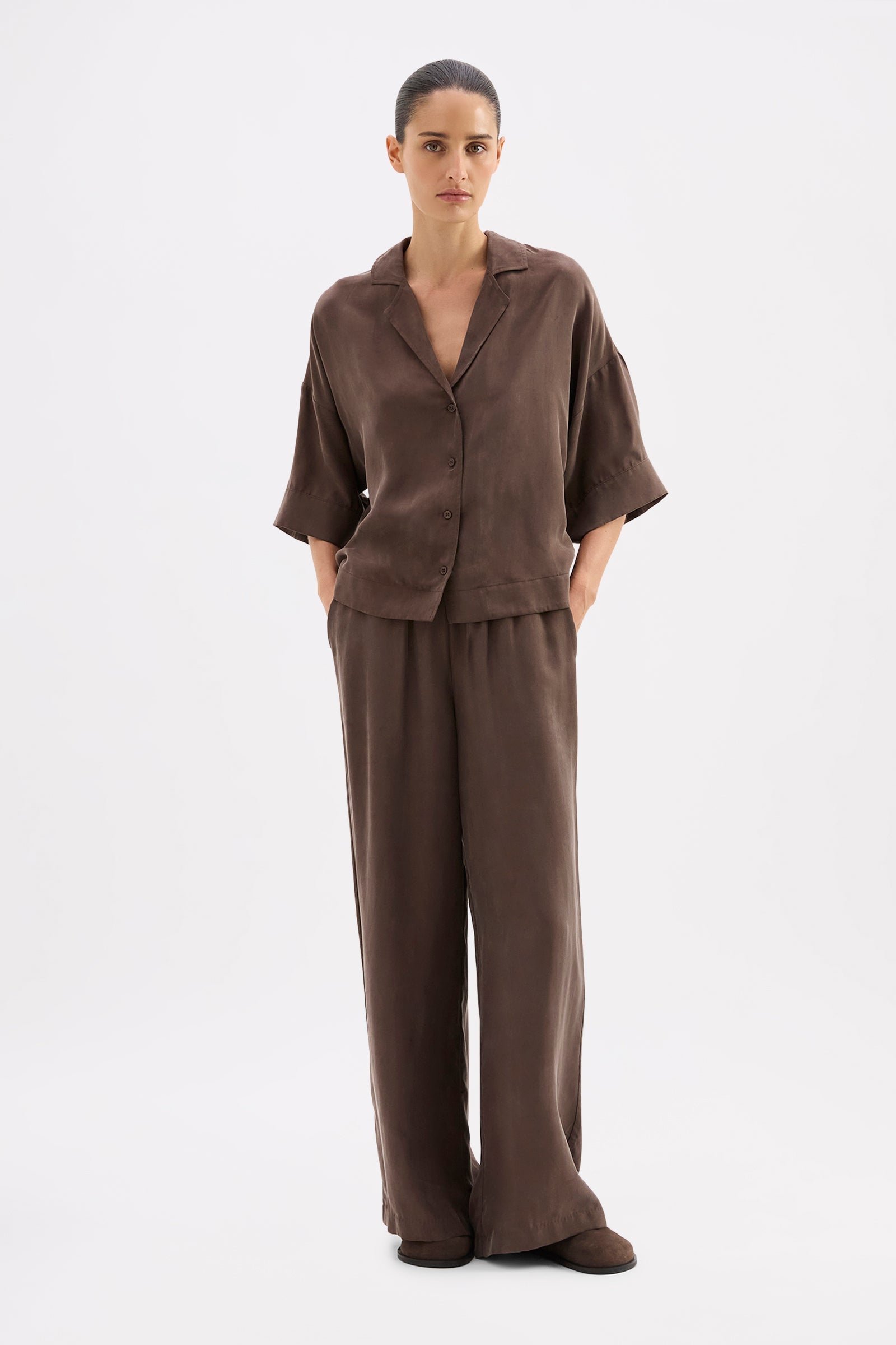 Rika Cupro Pant Walnut 