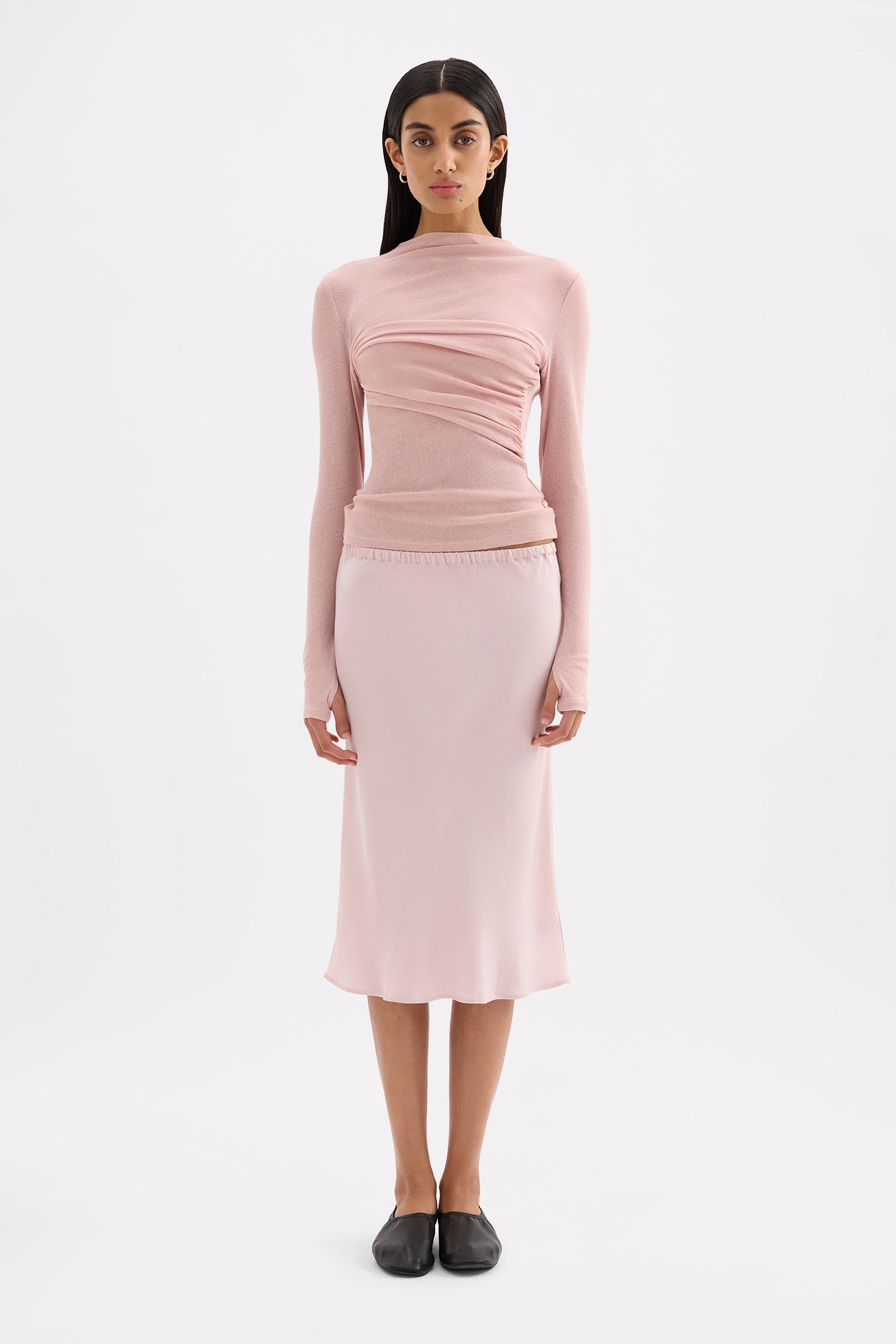 Aster Ls Mesh Top Blush 