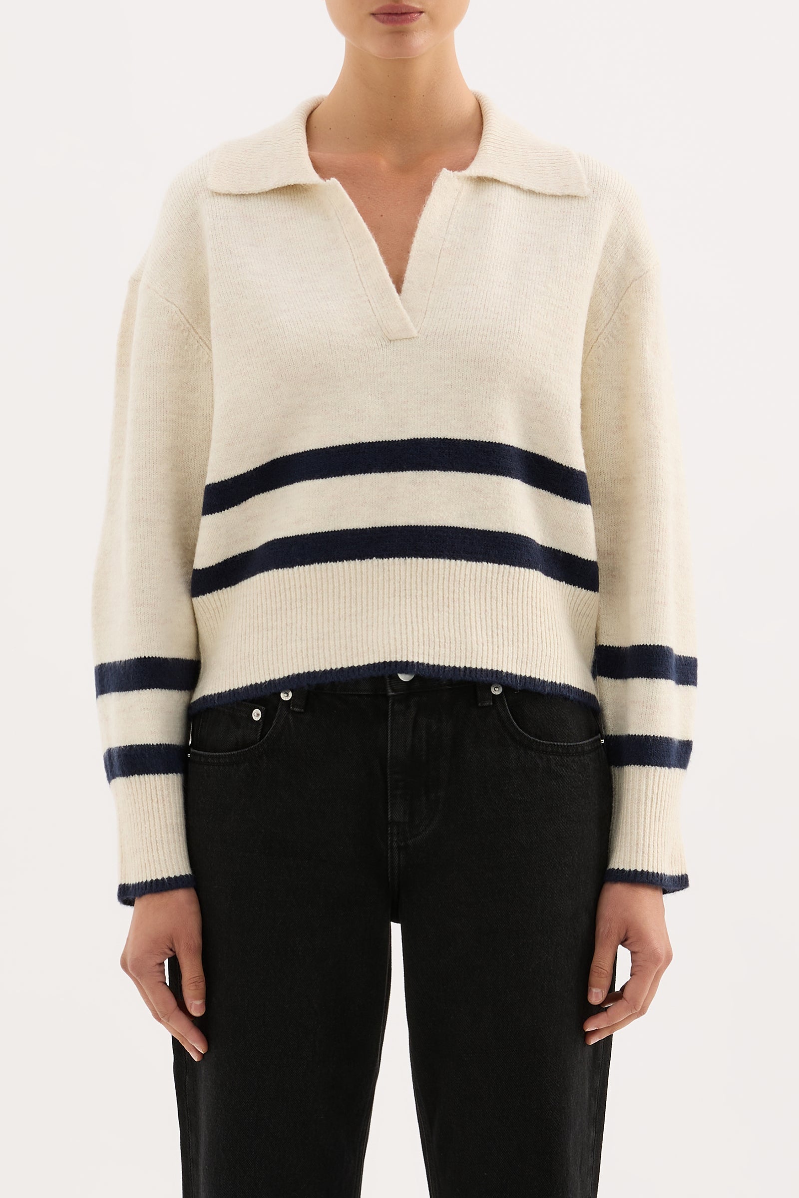 Archer Rugby Knit Cloud Stripe 