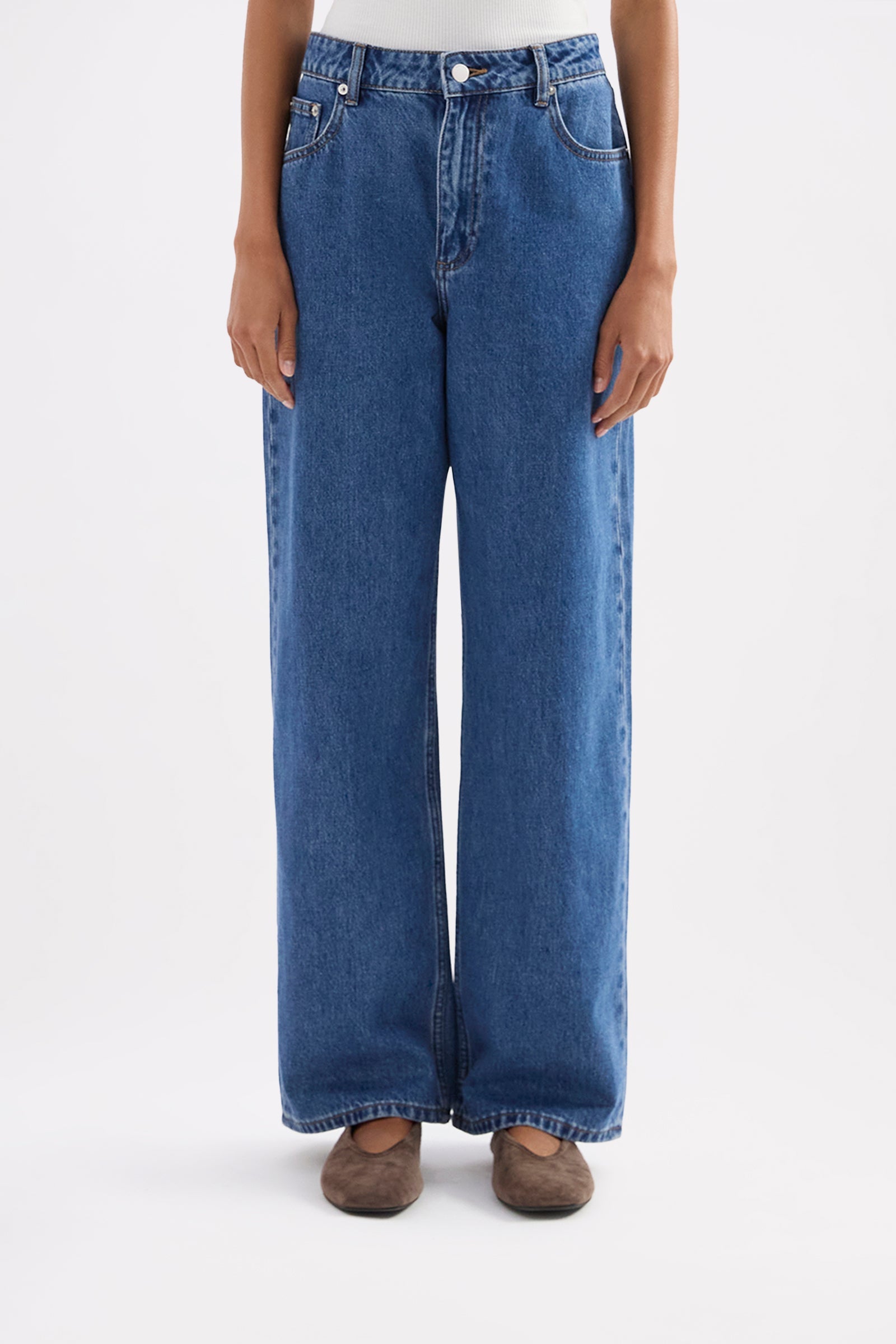 Organic Baggy Jean Royal Blue 