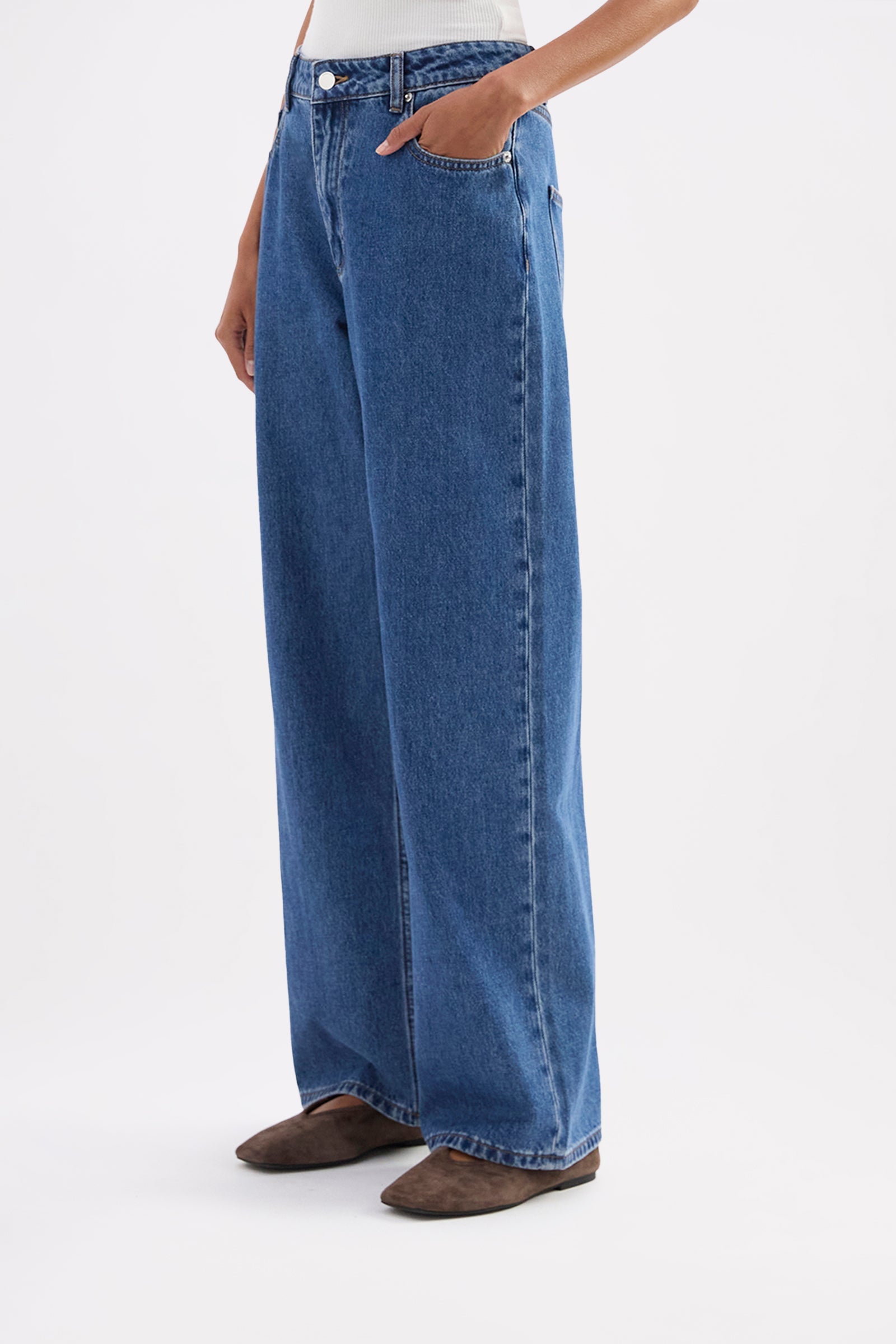 Organic Baggy Jean Royal Blue 
