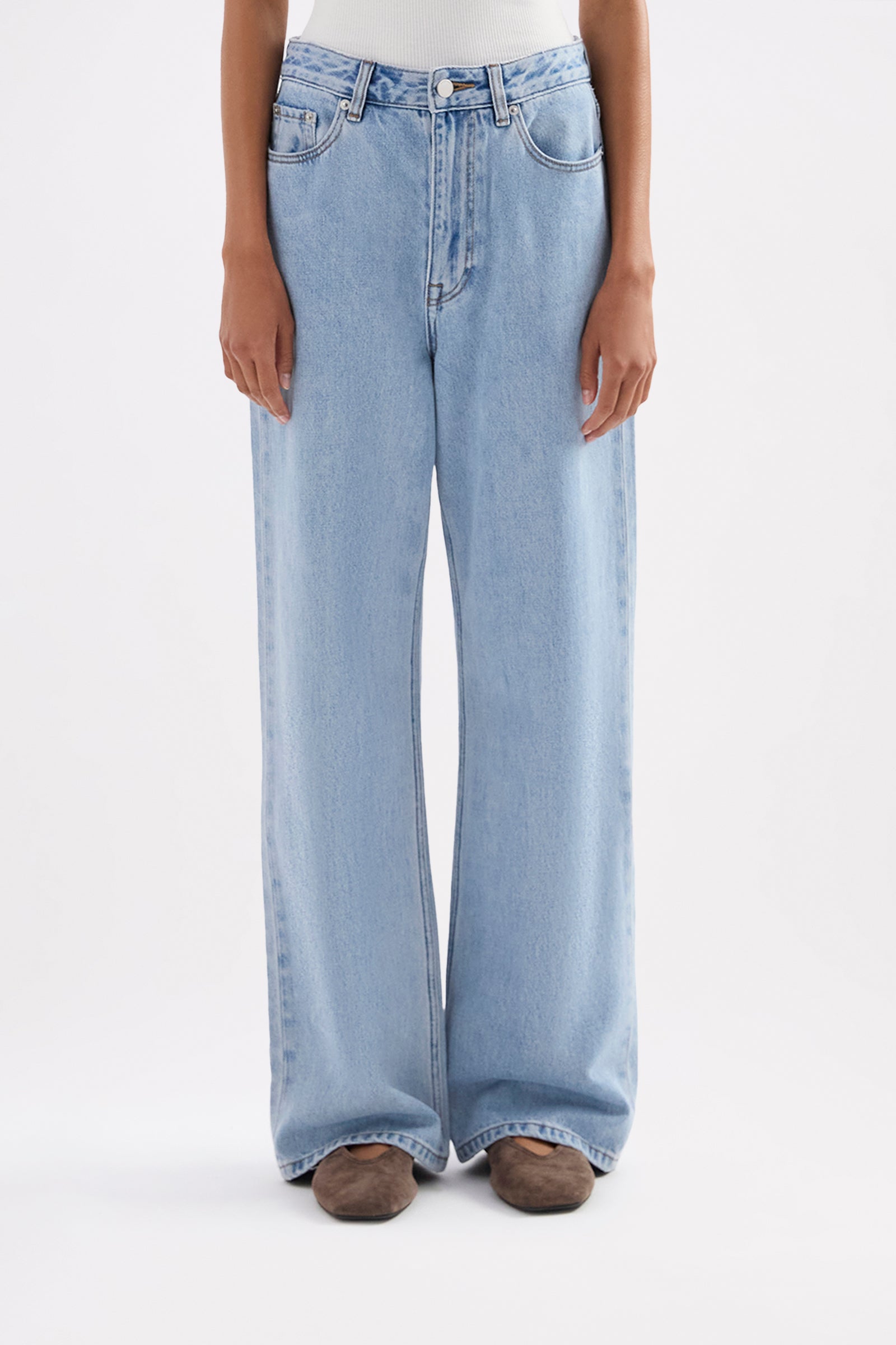 Organic Baggy Jean Soft Blue 