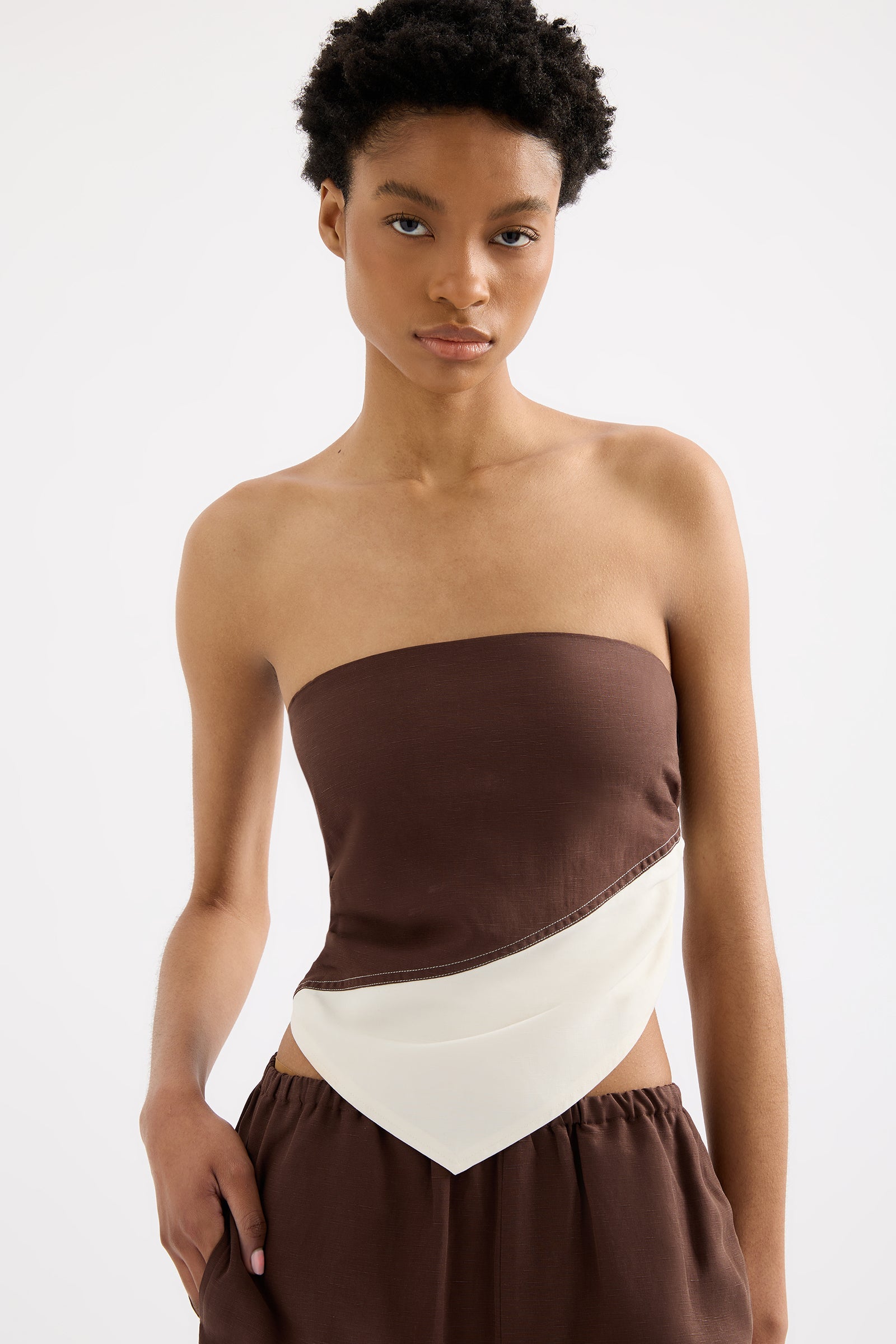 Serafin Bodice Espresso Splice 