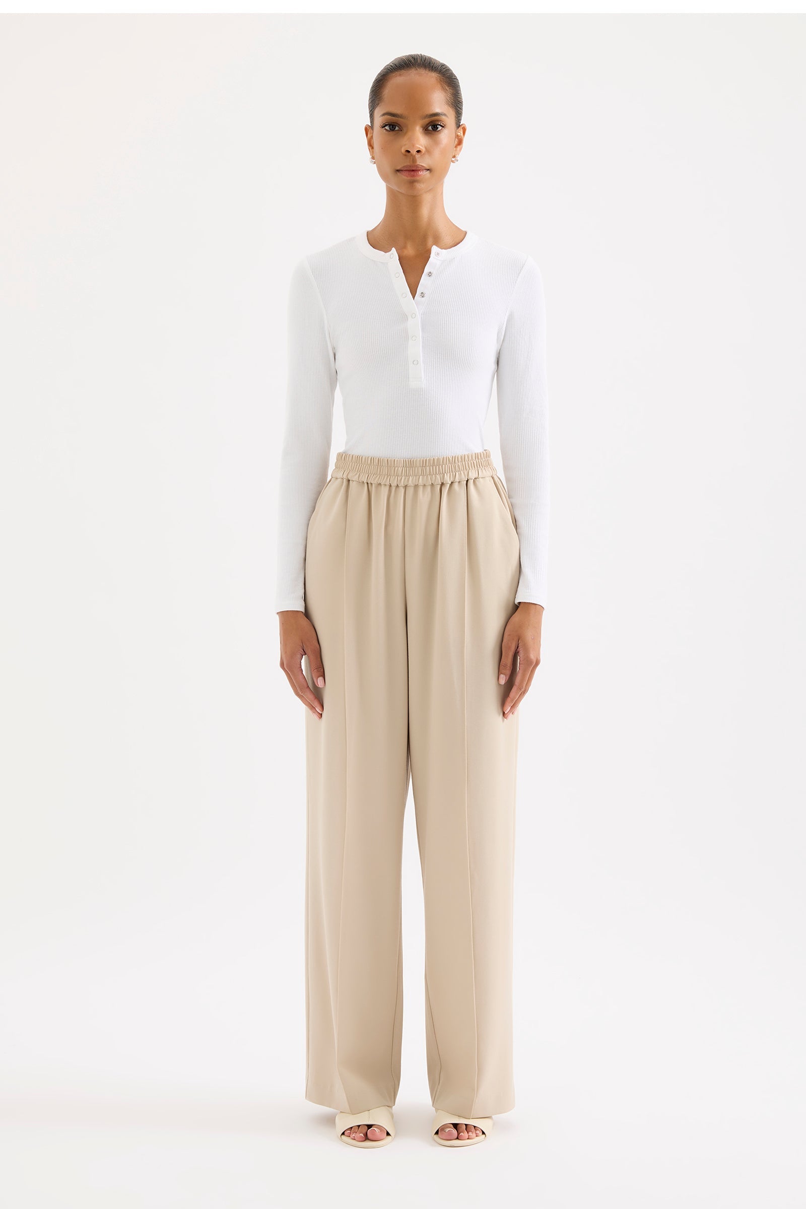 Eryn Tailored Pant Stone 