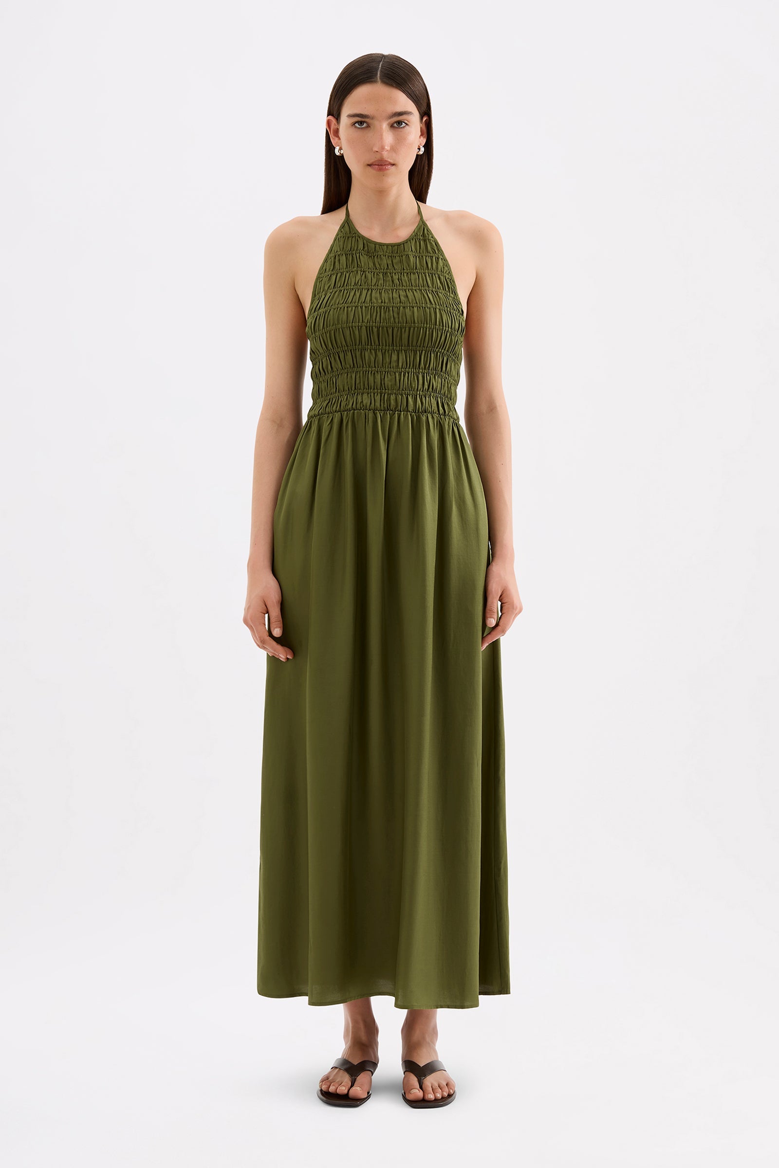 Mira Tencel Maxi Dress Cypress 