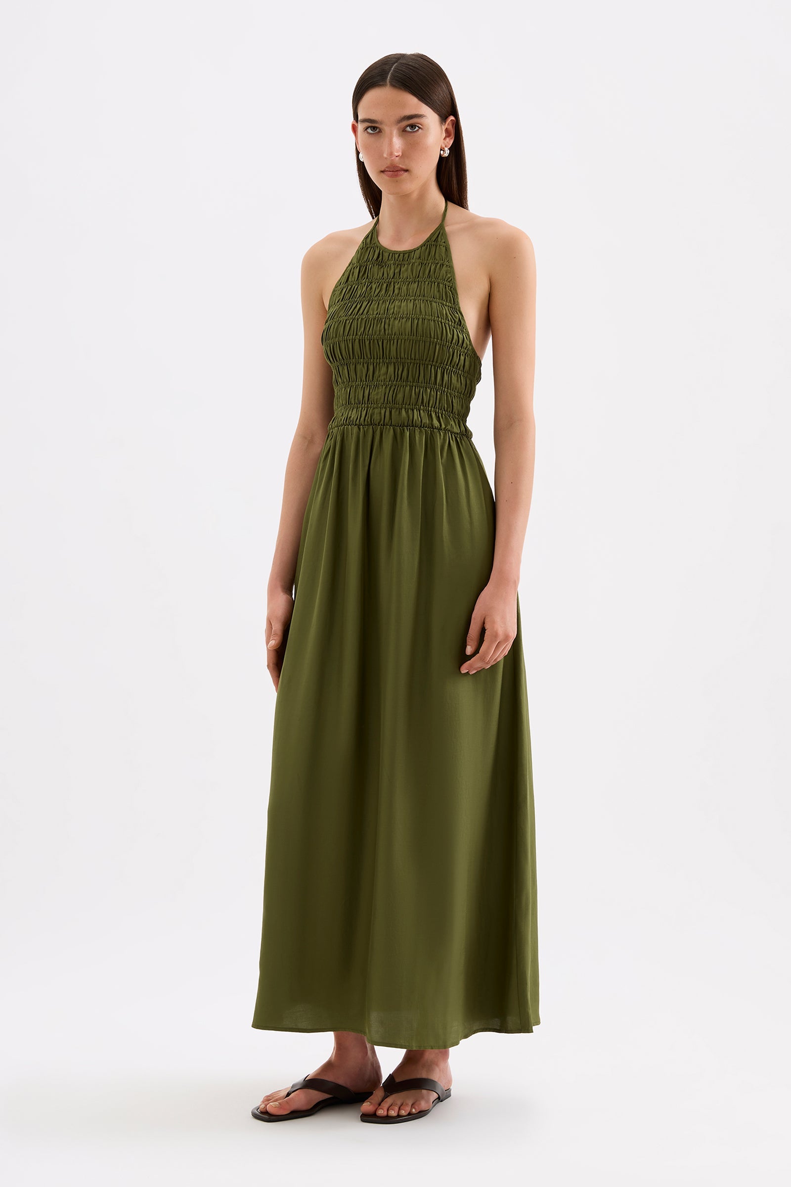 Mira Tencel Maxi Dress Cypress 