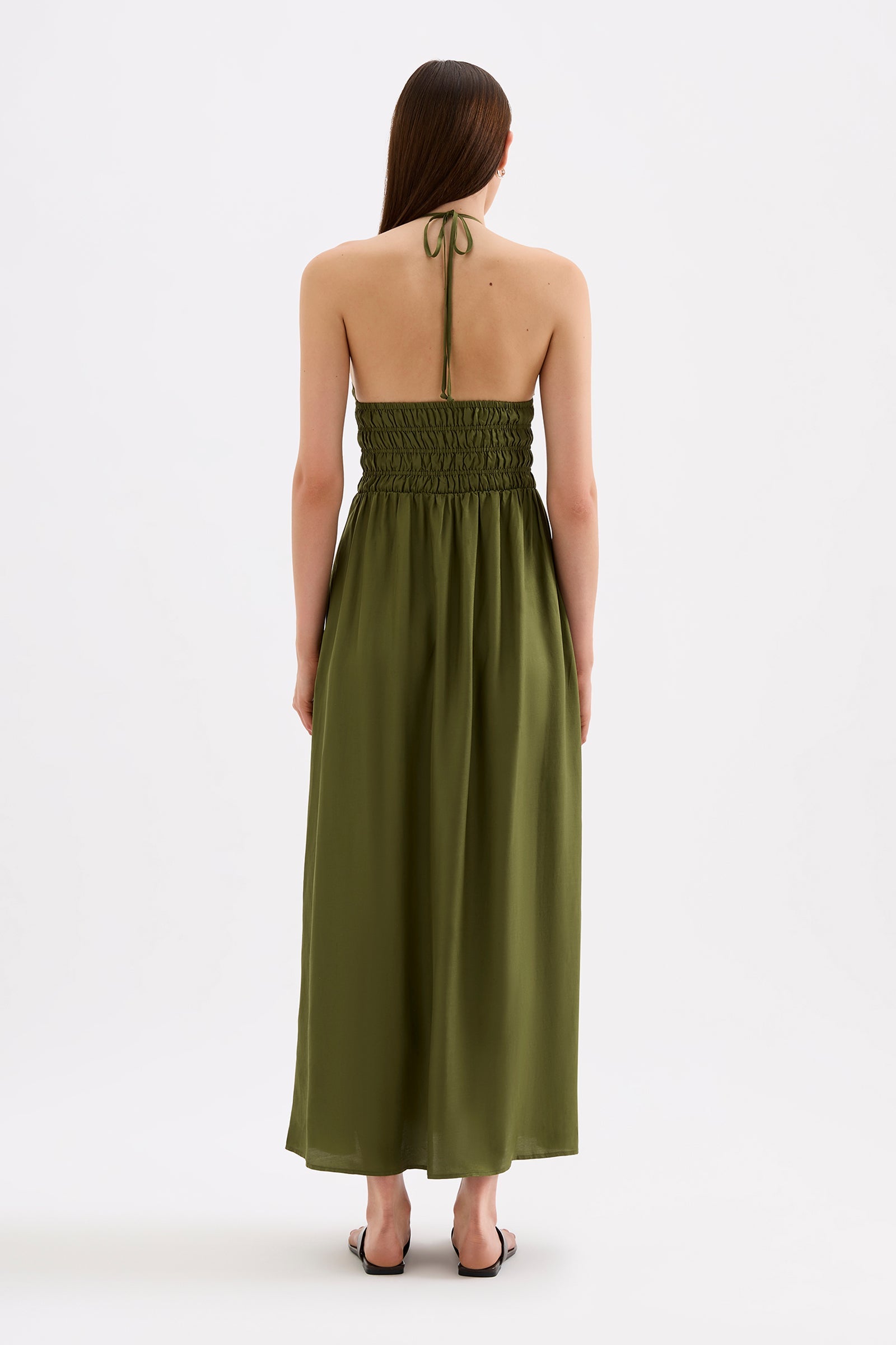 Mira Tencel Maxi Dress Cypress 