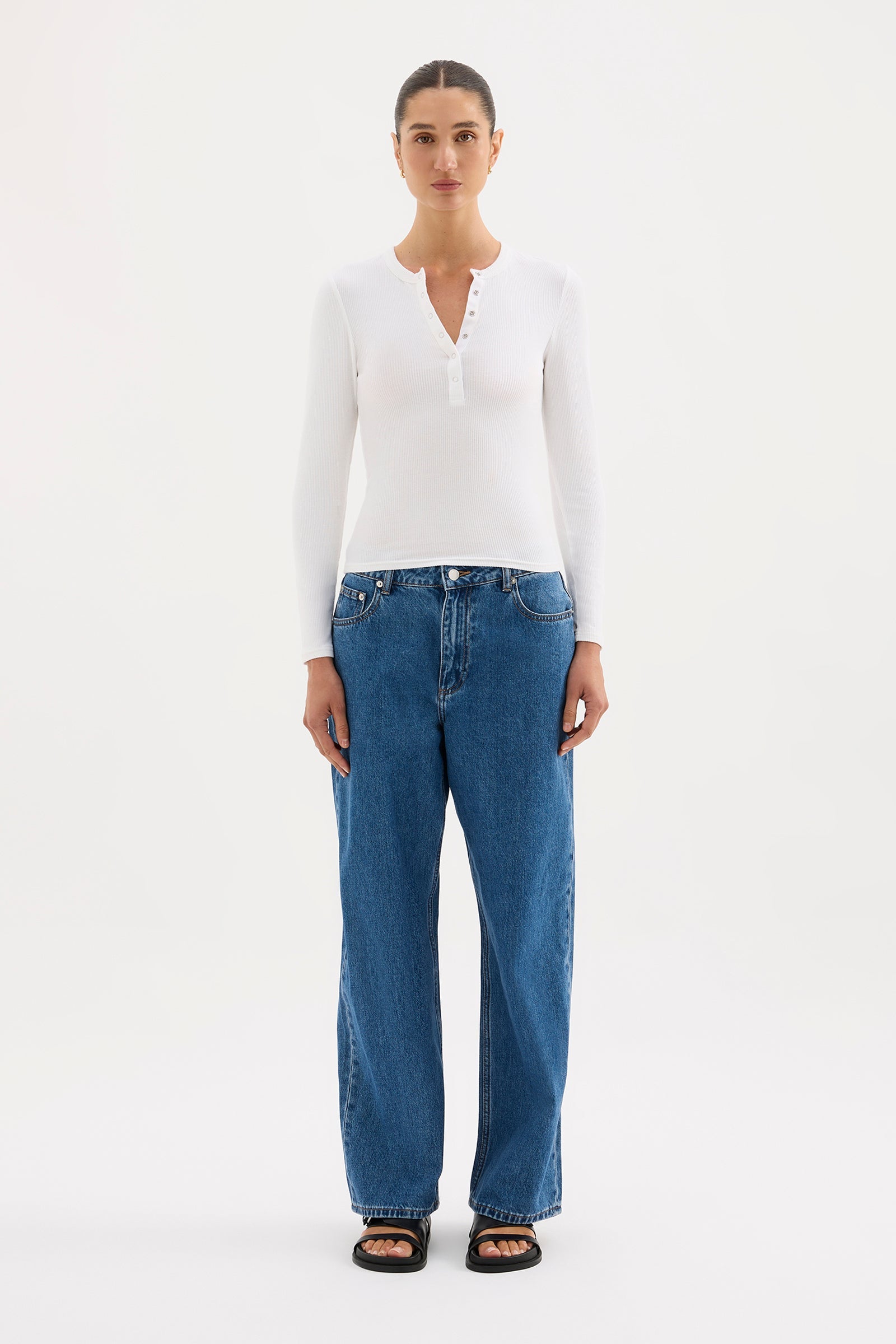 Binx Ls Top White 