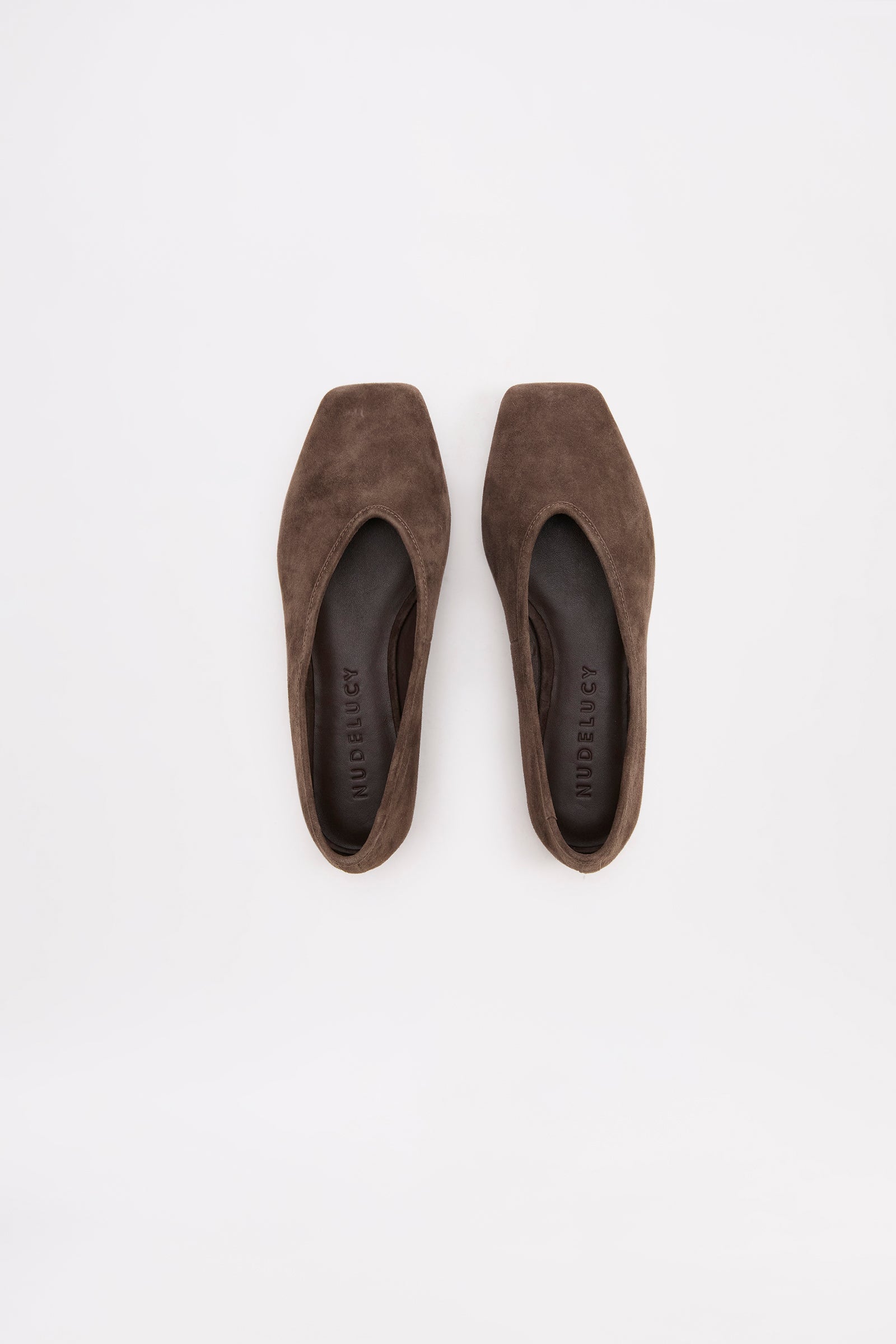 Cassandra Suede Ballet Flat Chocolate 