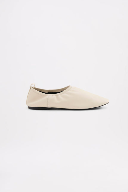 Haven Leather Flat Ivory 